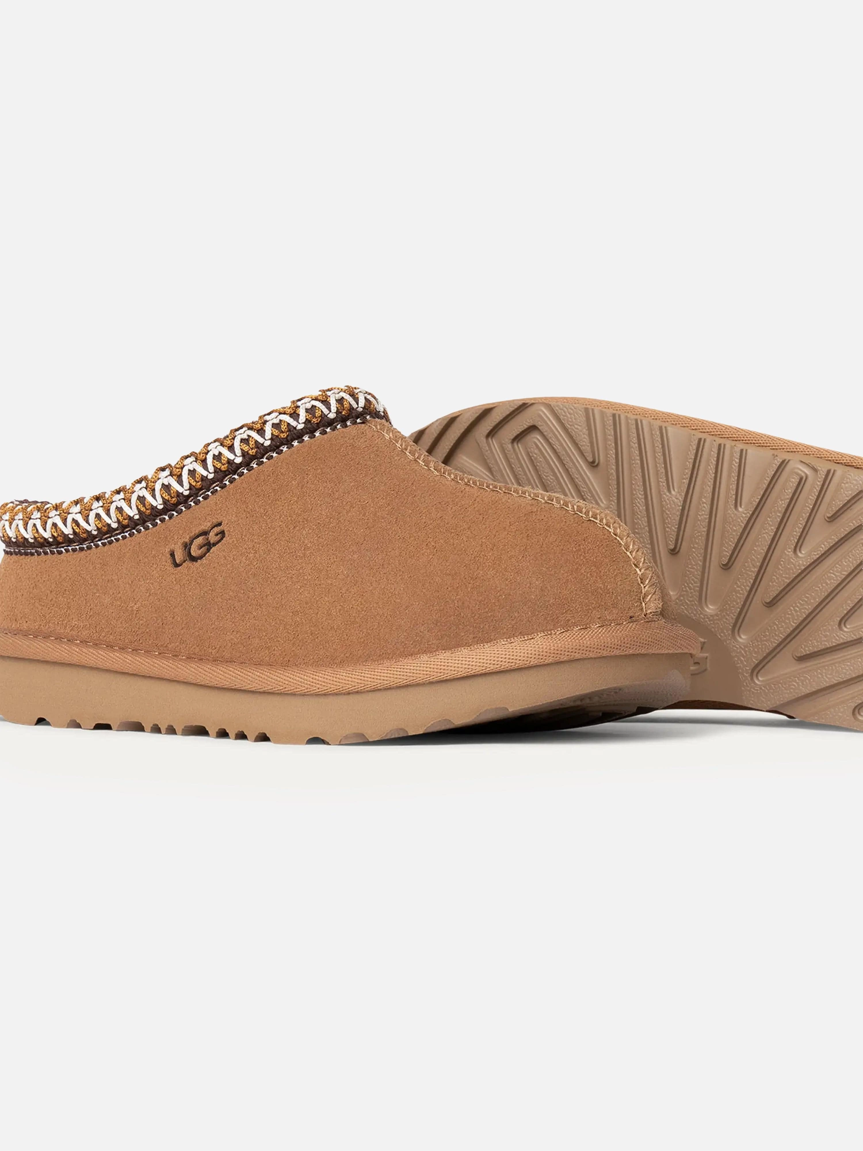 Mini Handbag For Evening Events, Custom Fit Available Kids Suede Tasman II Slippers in Chestnut