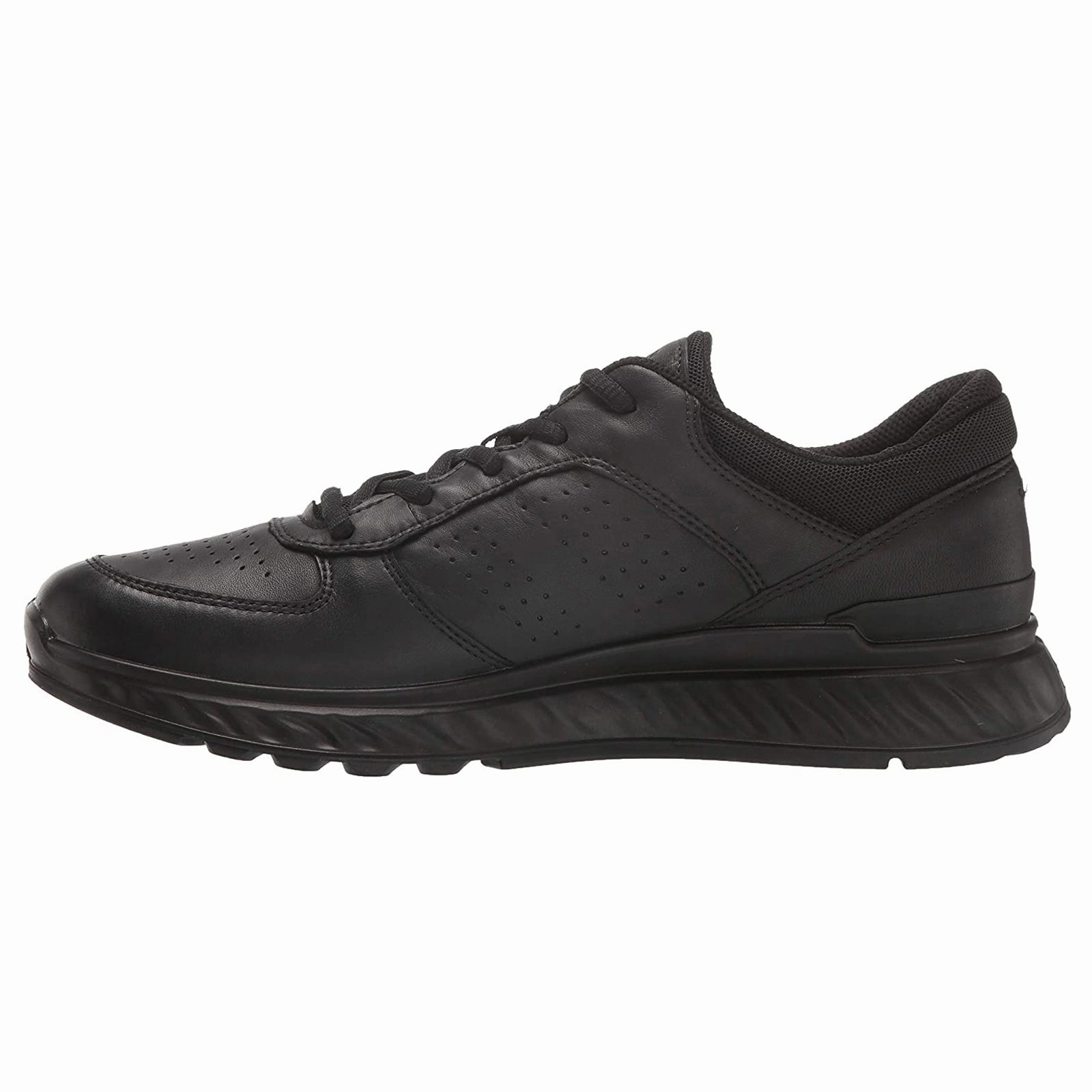 One Click Away, Ultra-Soft Texture Ecco Exostride 835313 Leather Women's Comfort Black Trainers