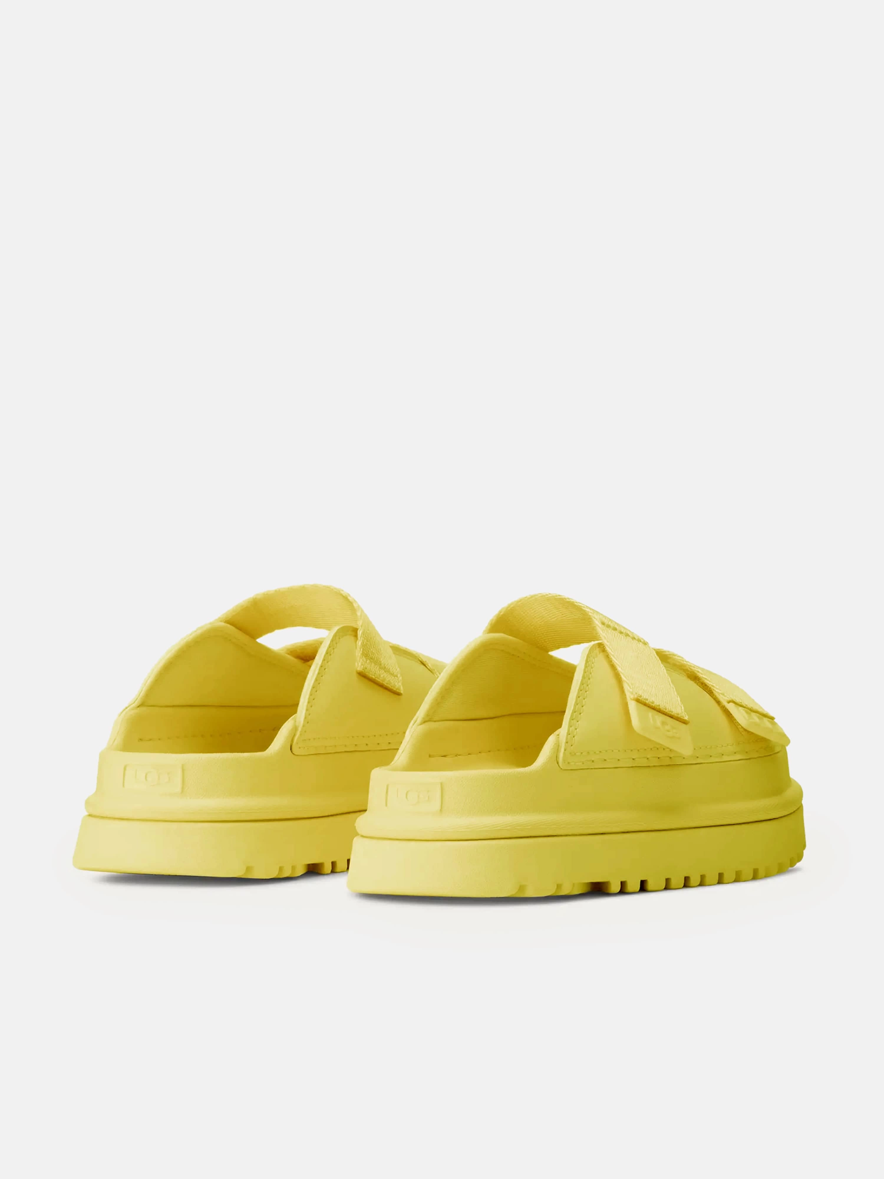 Girls GoldenGlow Slide in Yellow Ready For The Outdoors, Just Arrived, Affordable And Reliable