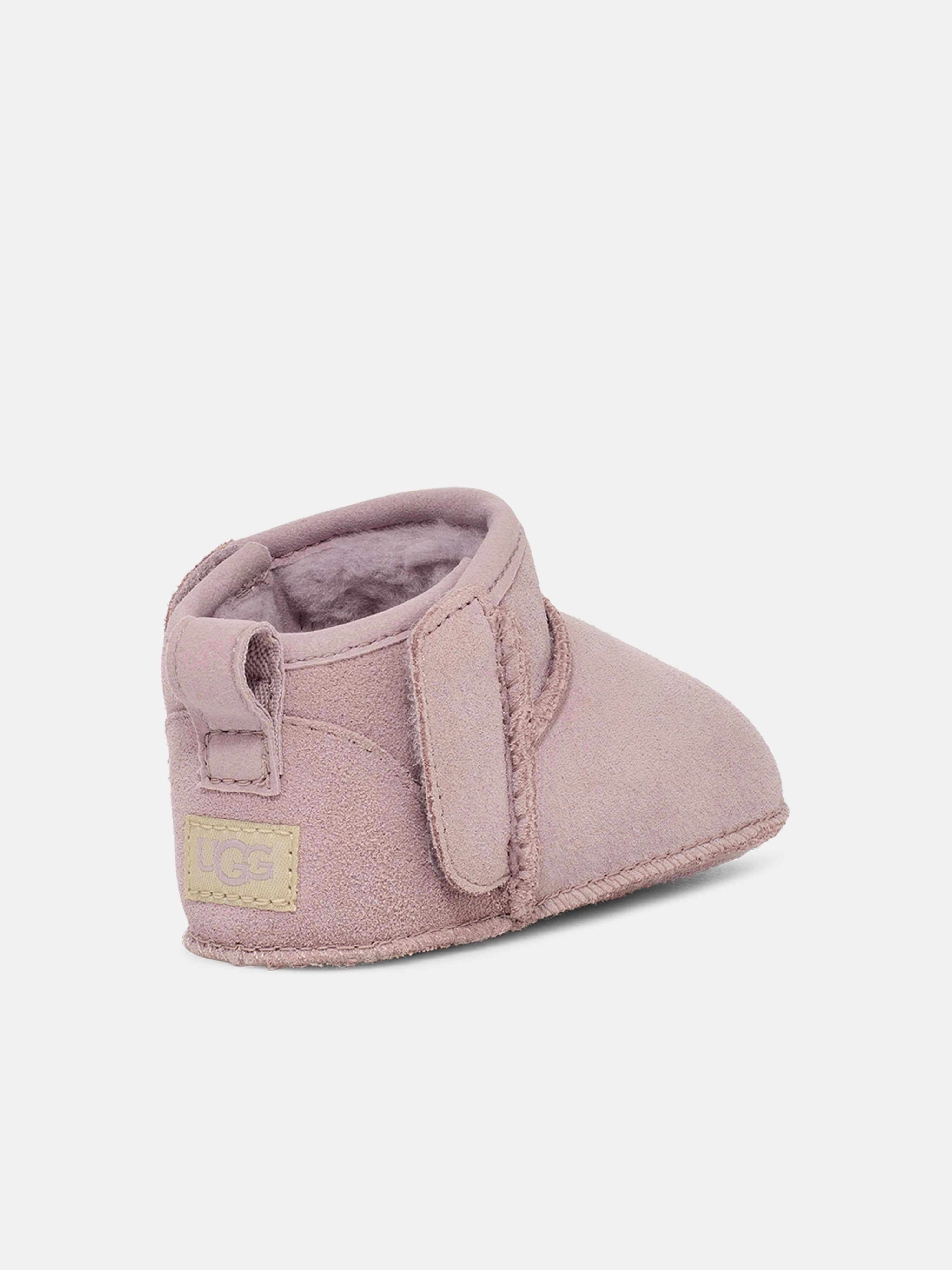Side Pocket, Soft And Breathable, Bold And Unique UGG Baby Girls Classic Ultra Mini Boots in Purple