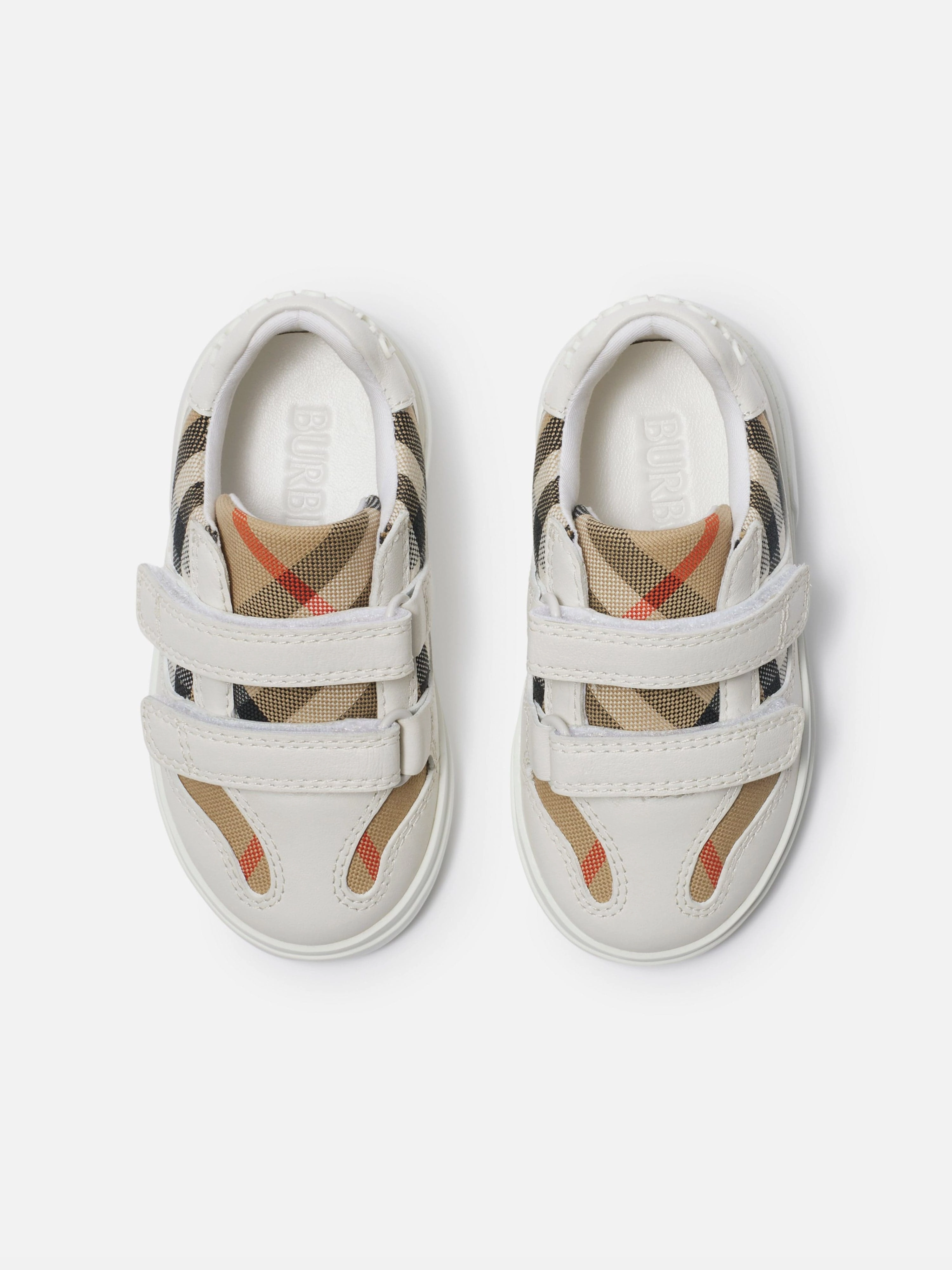 Metallic Gold Evening Bag Burberry Baby Check Trainers in White