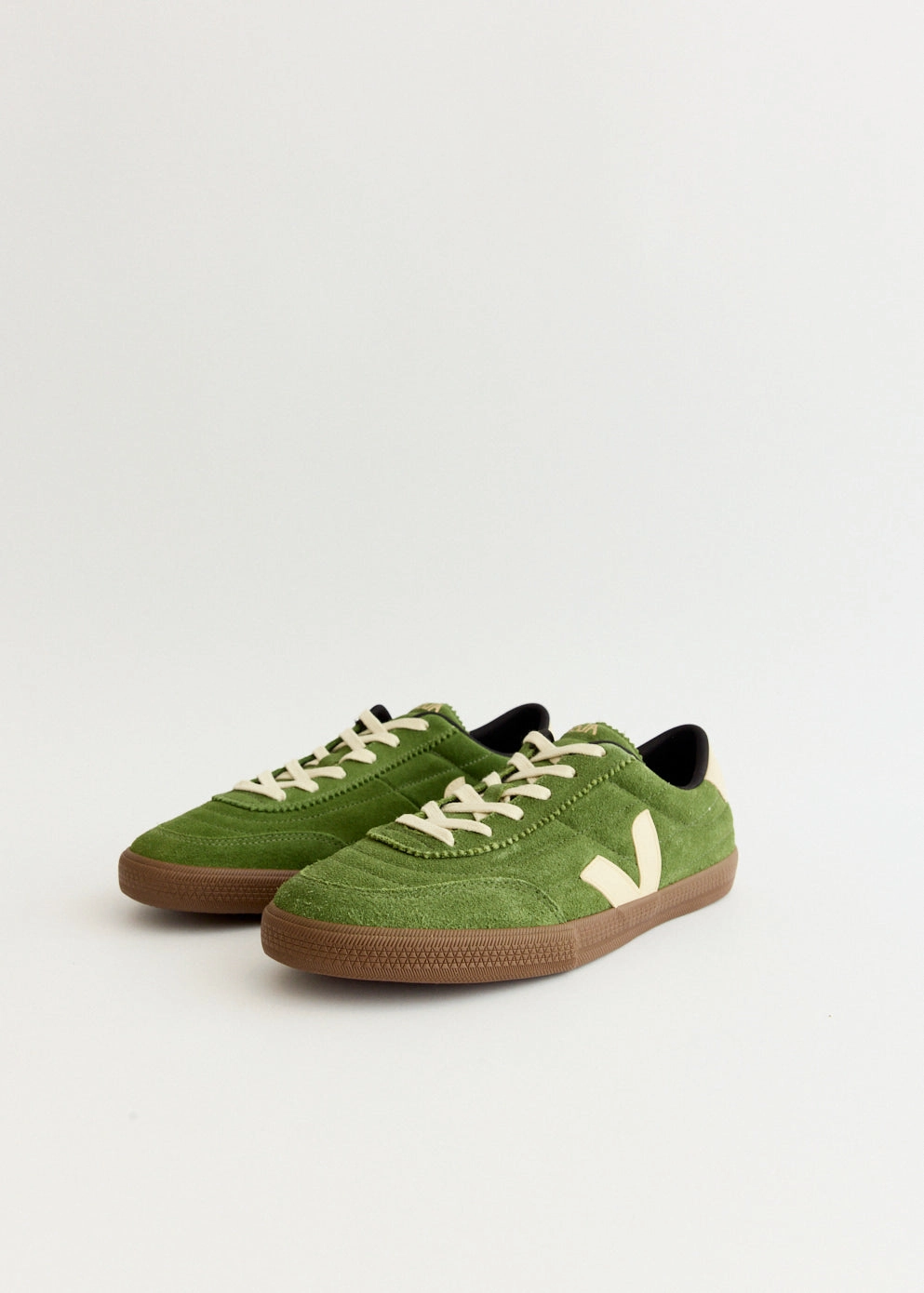 Bold And Unique, Eco-Packaged, Vegan Leather Panenka Suede 'Militar Pierre Bark' Sneakers