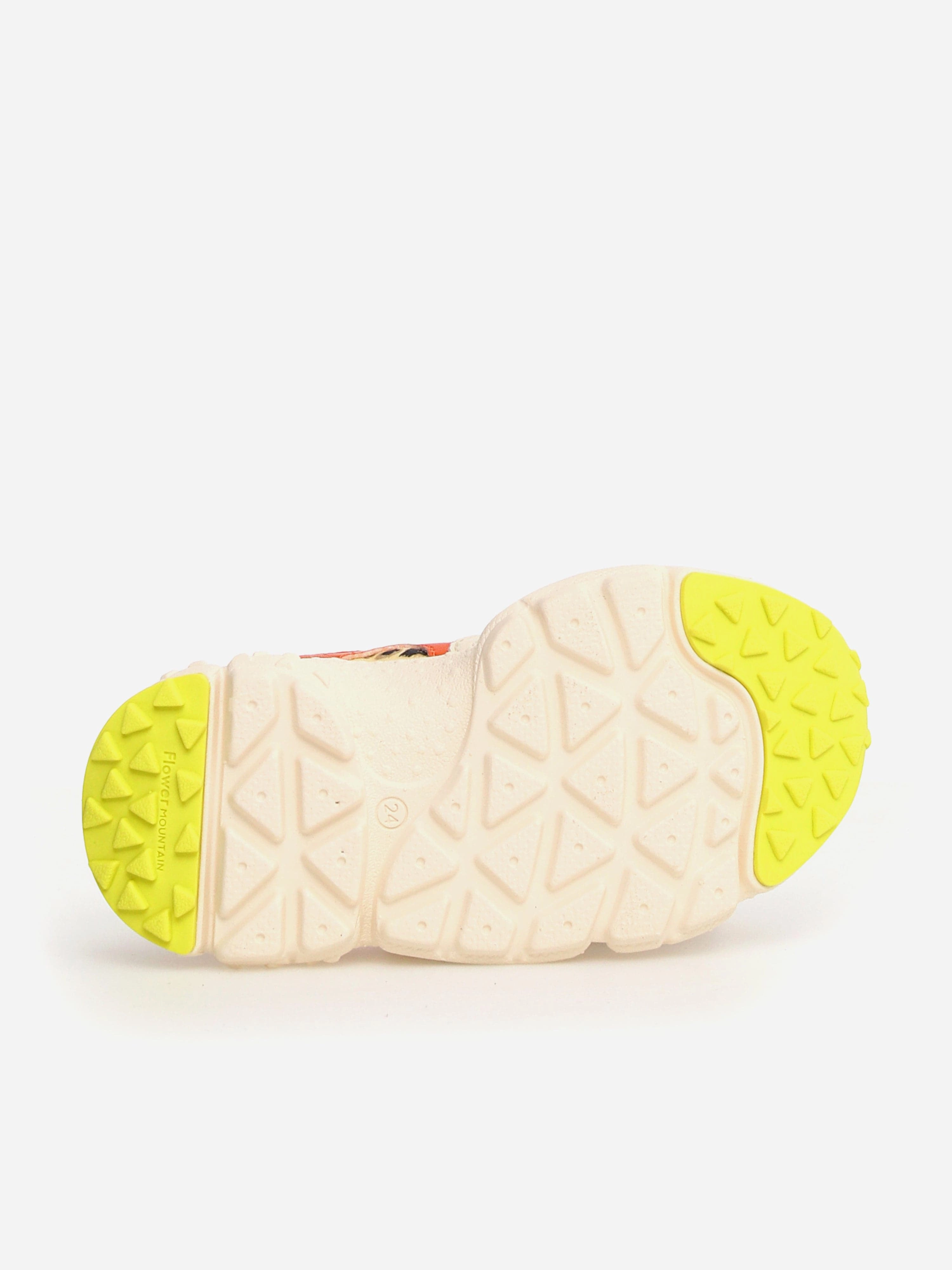 Vegan Leather, Effortless Elegance, Coated Canvas Kids Yamano 3 Trainers in Multicolour