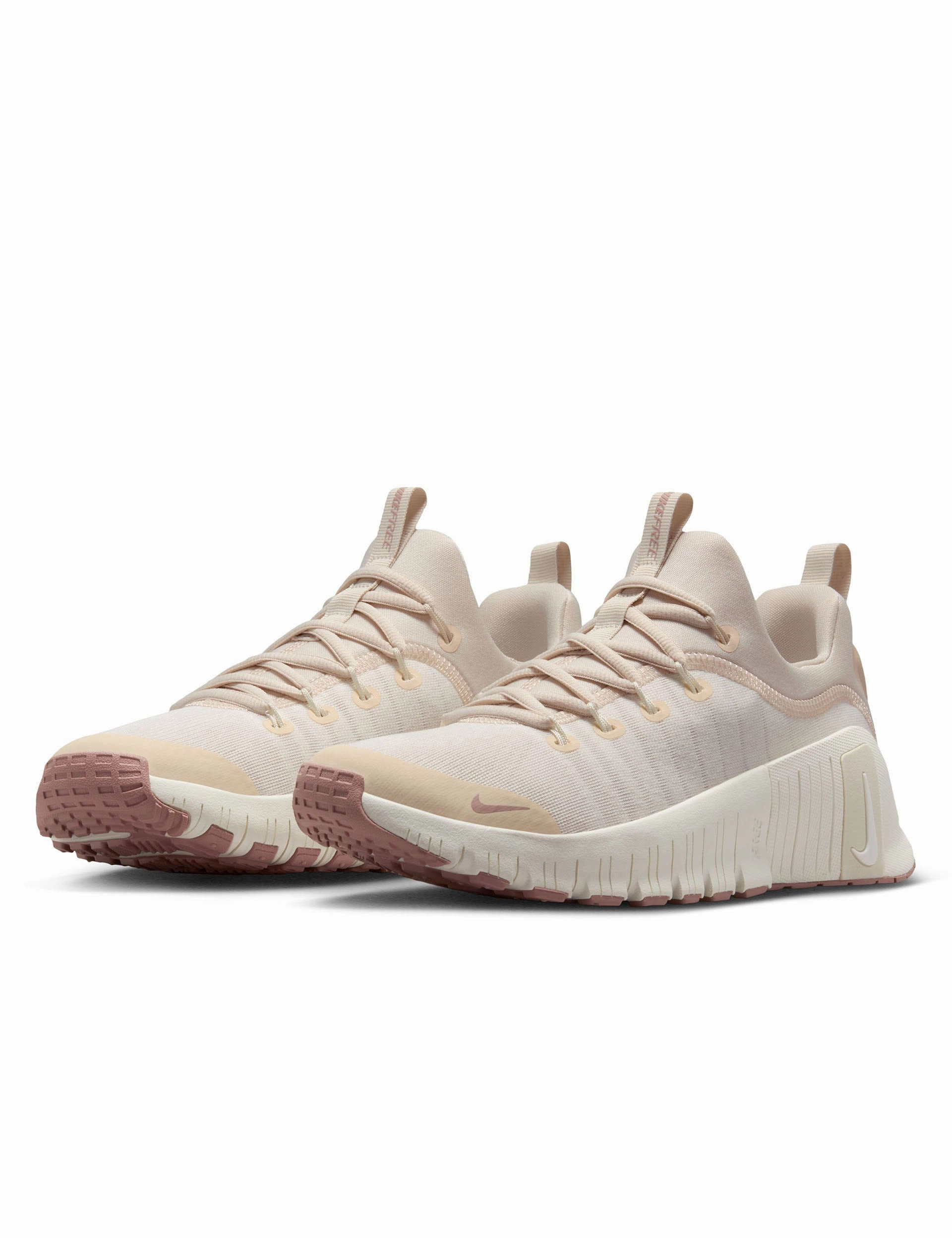 Free Metcon 6 Shoes - Soft Pearl/Particle Pink/Pearl White Custom Fit Available, Join The Trend, Level Up Your Style