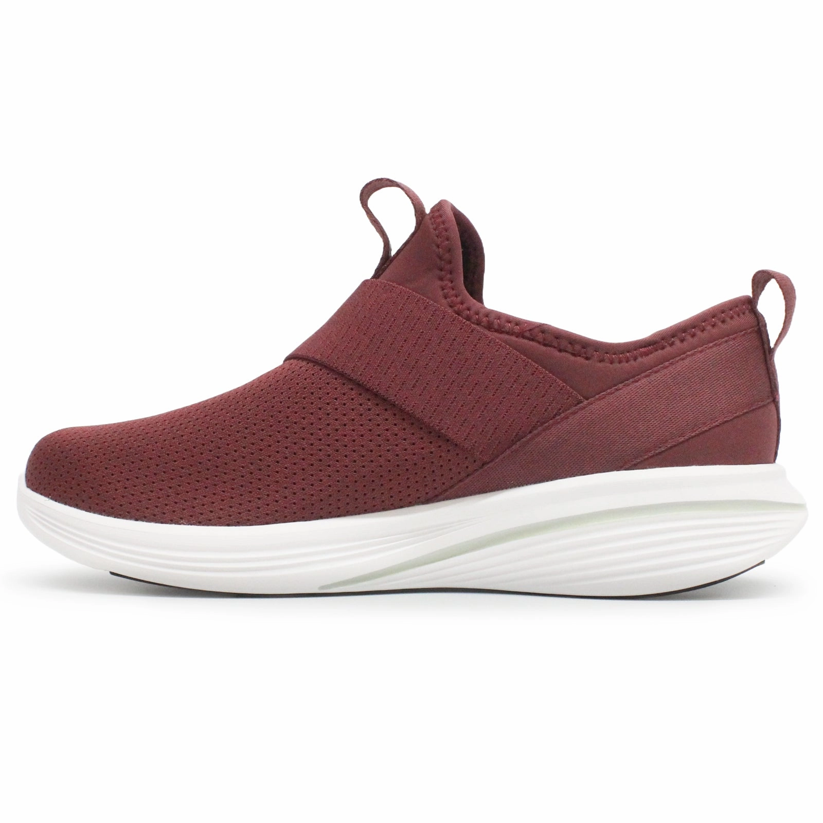 Strap Pad MBT Jin Textile Synthetic Women's Low Top Burgundy Trainers WomenS Evening Clutch