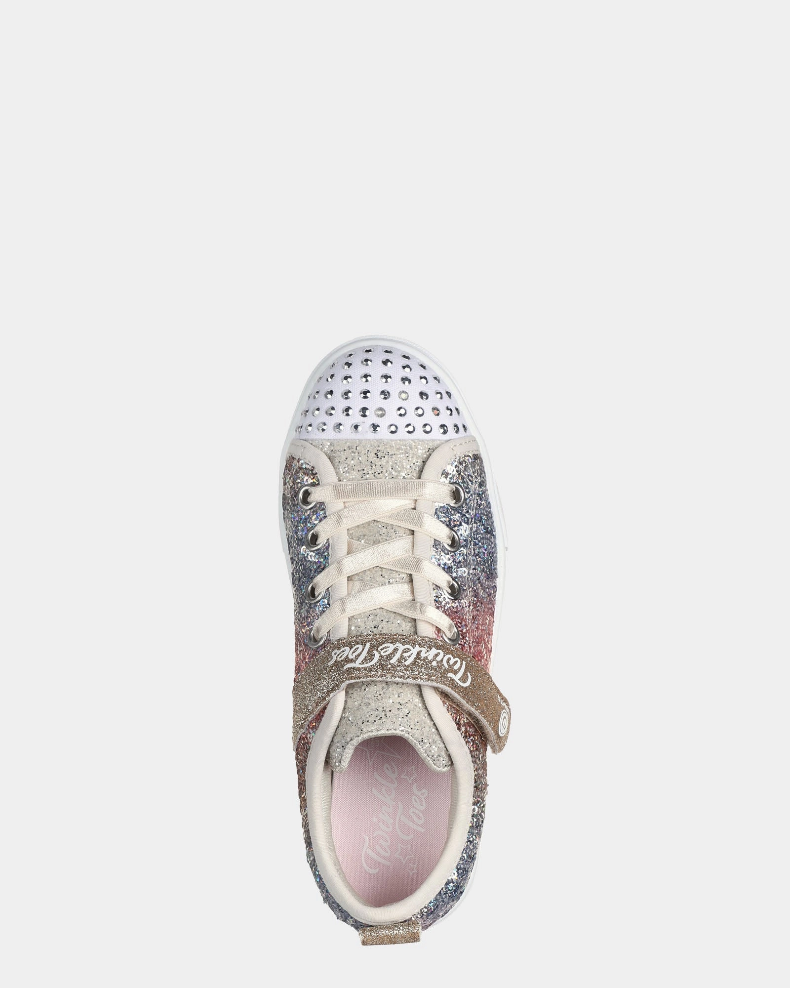 Eco-Friendly Canvas Tote Bag, DonT Wait, Elevate, Lining Twinkle Toes Sequin Flash Youth Silver/Gold Glitter