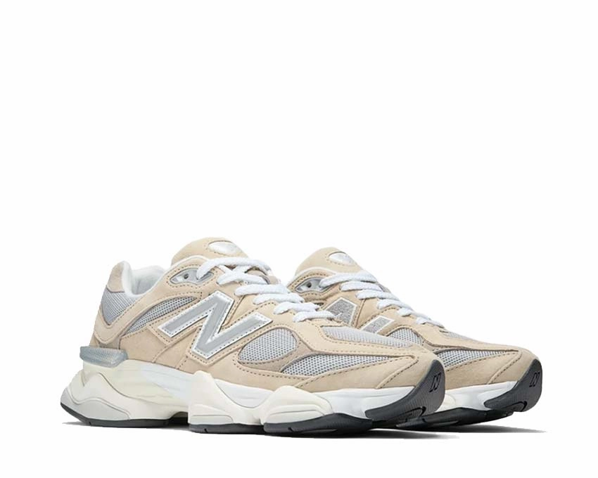 Metallic Silver Clutch Purse New Balance 9060 "Beige"