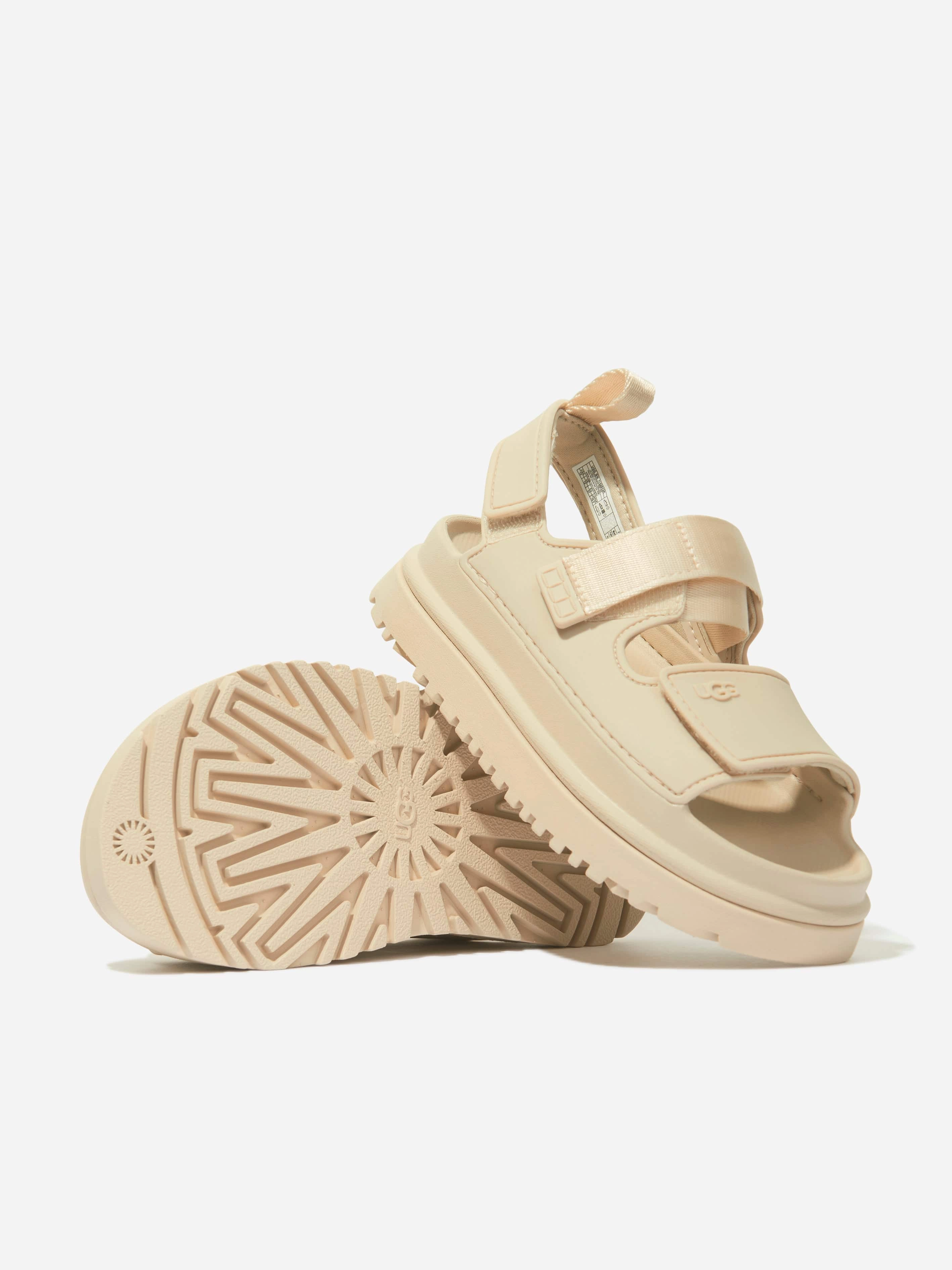 UGG Kids Goldenglow Sandals in Cream Best For Workouts, Compact And Powerful