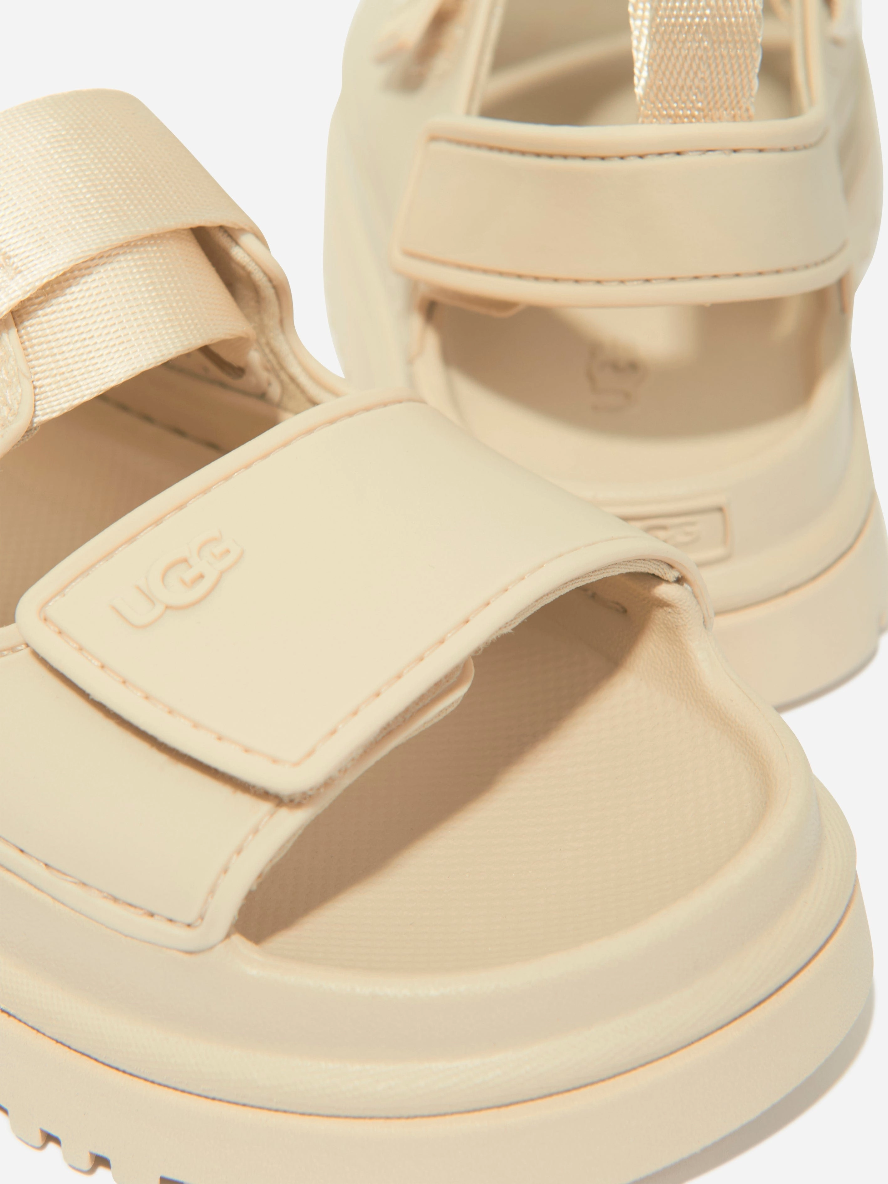 UGG Kids Goldenglow Sandals in Cream Waterproof Travel Backpack, Professional