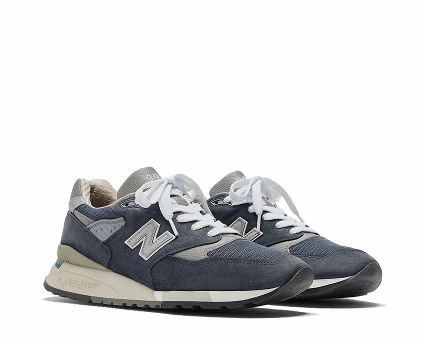 Suede Crossbody Purse New Balance 998 Made in USA "Navy"
