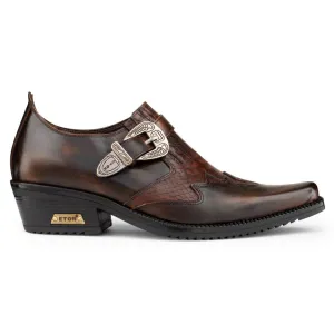 Real Leather Snake Western Cowboy Shoes