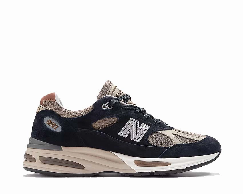No-Fuss Design, Leather Recurring deal New Balance 991v2 UK "After Midnight" Sustainable offer