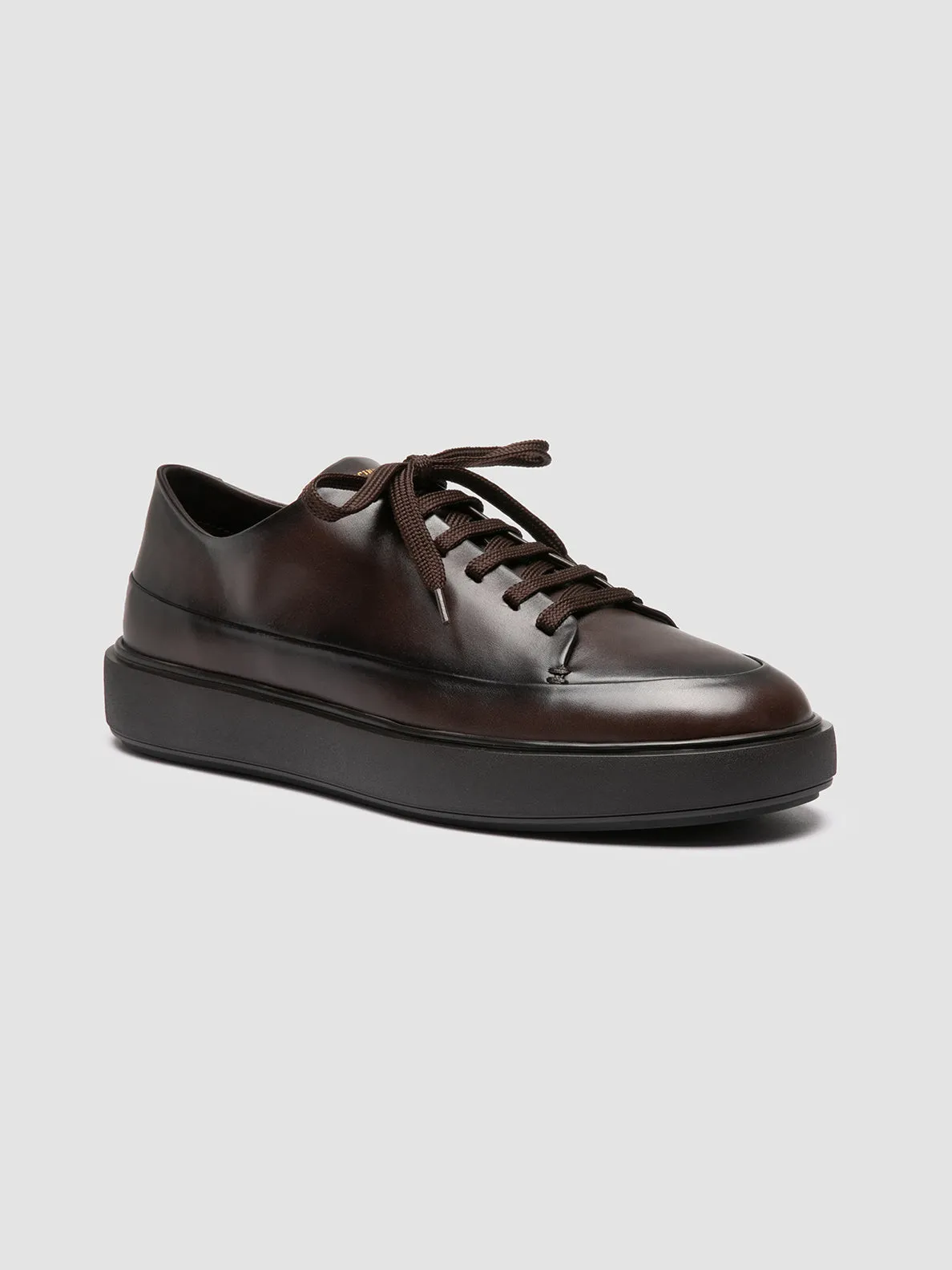RELEASE 001 - Dark Brown Leather Sneakers