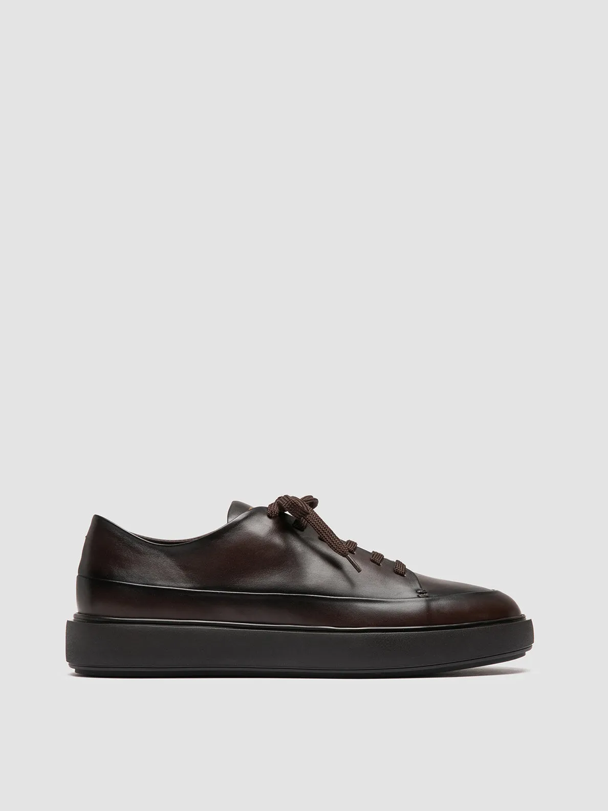 RELEASE 001 - Dark Brown Leather Sneakers