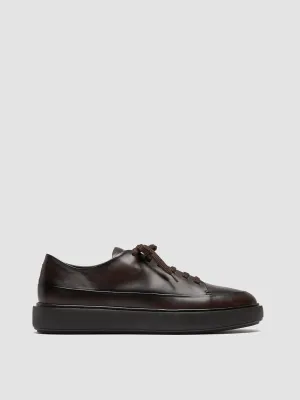 RELEASE 001 - Dark Brown Leather Sneakers