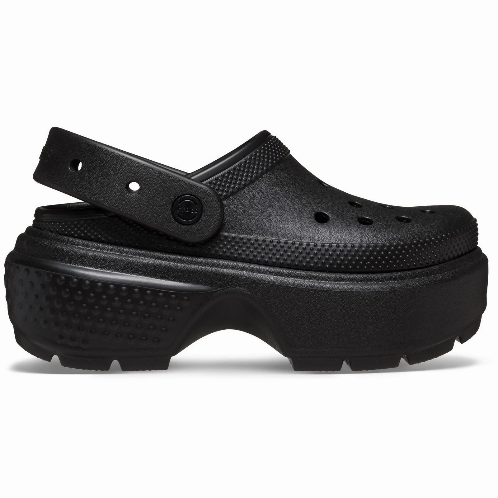 Unisex Crocs 209347 Stomp Clog Sandals Patent Leather