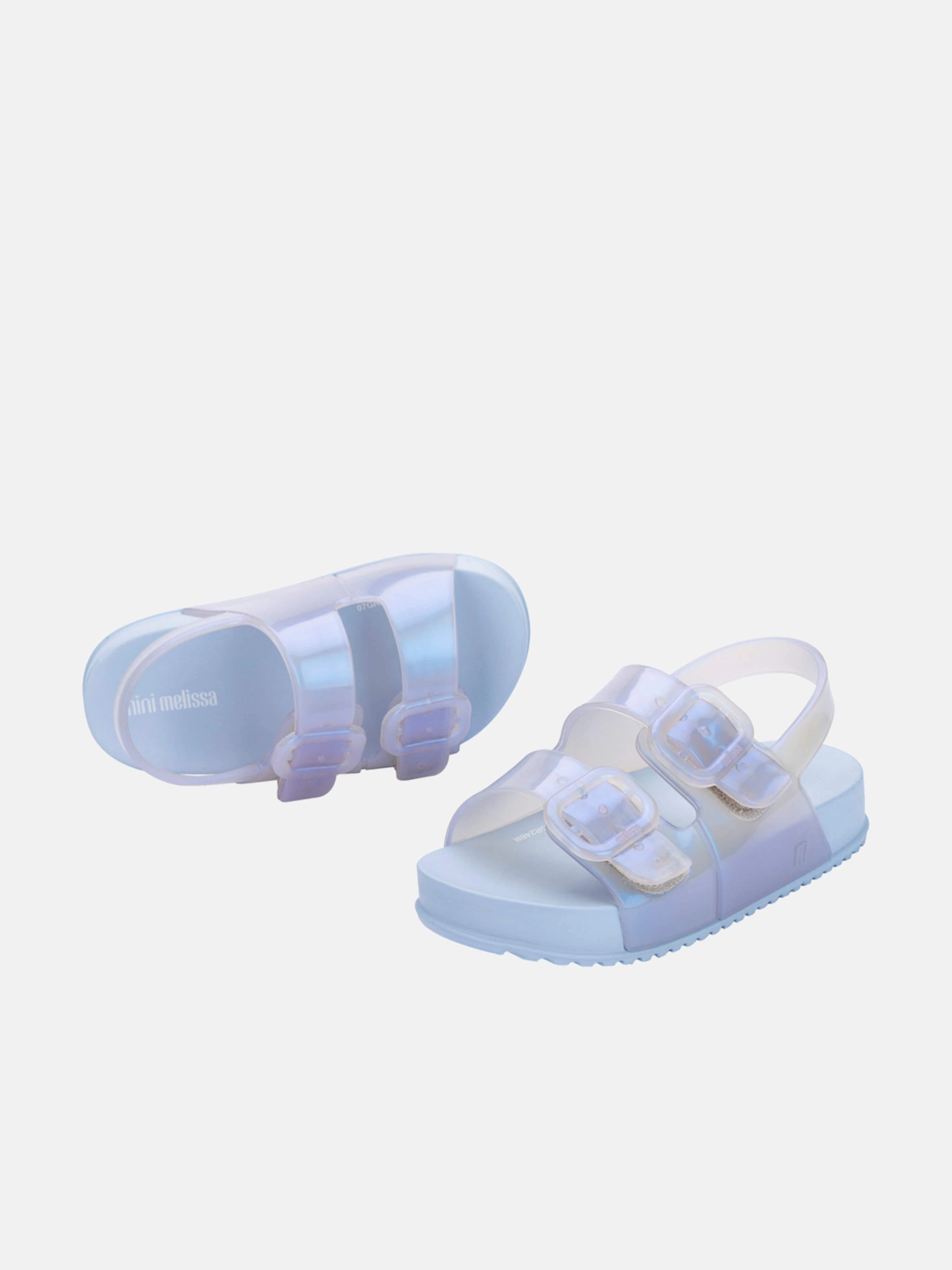 Yellow Beach Tote, Be First In Line Girls Cozy Sandals in Blue
