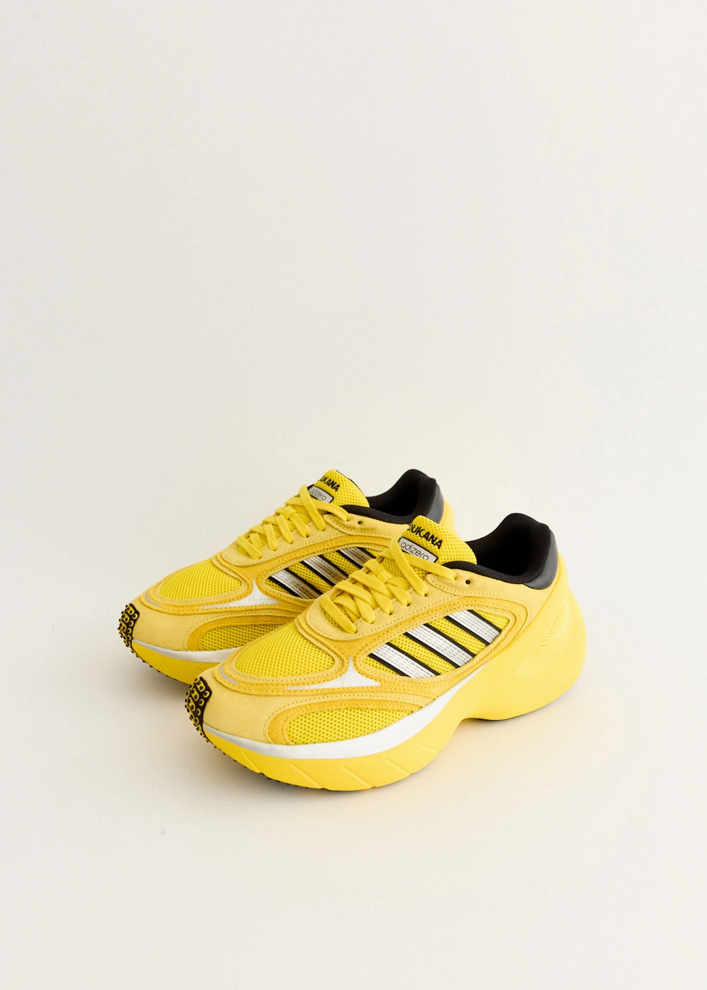 Adizero Goukana 'Yellow' Sneakers Weather-Resistant, Polished Details