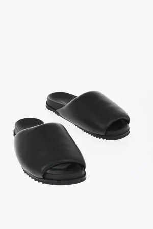 Rick Owens Leather Padded Slides
