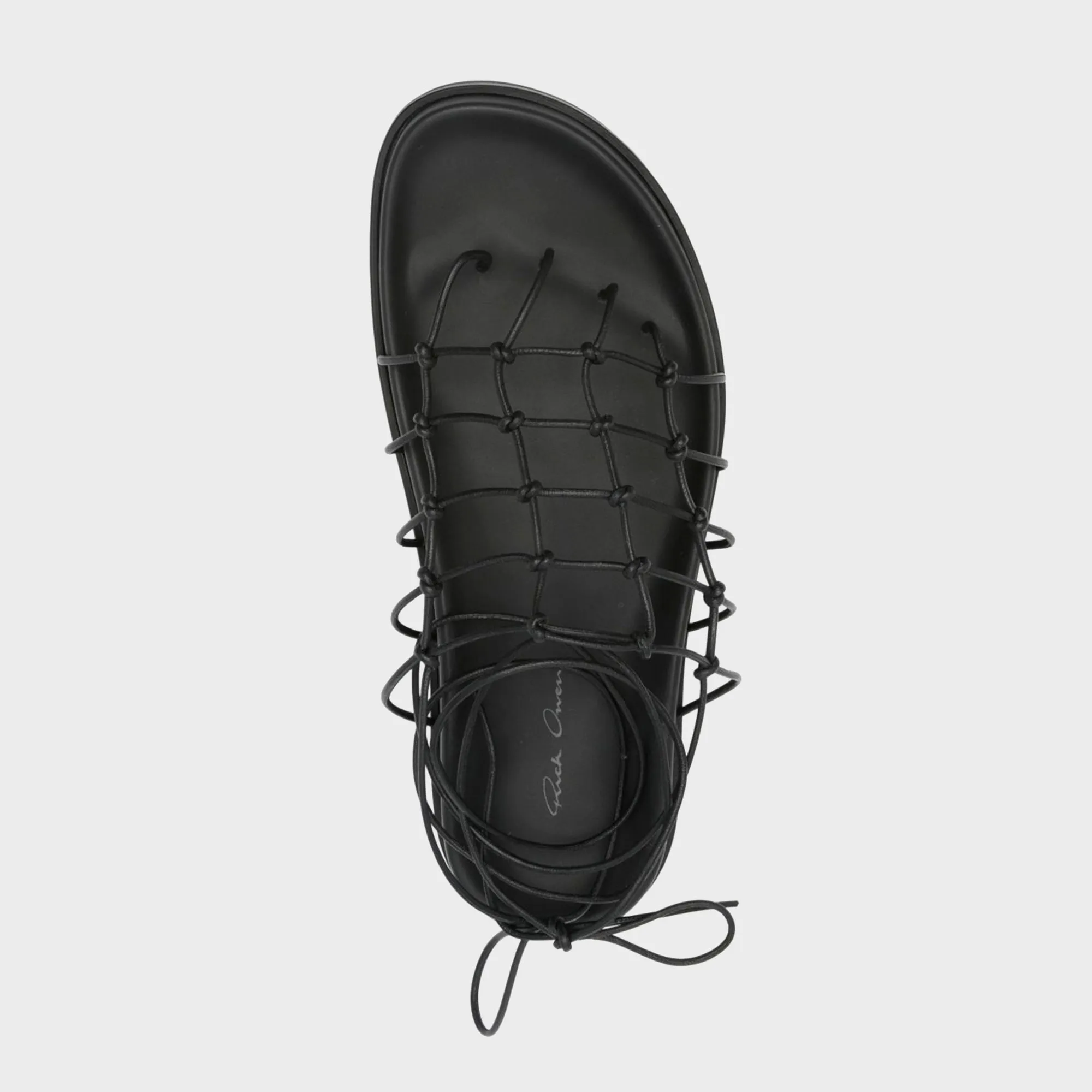 Rick Owens Web Granola Sandali - Pelle Black