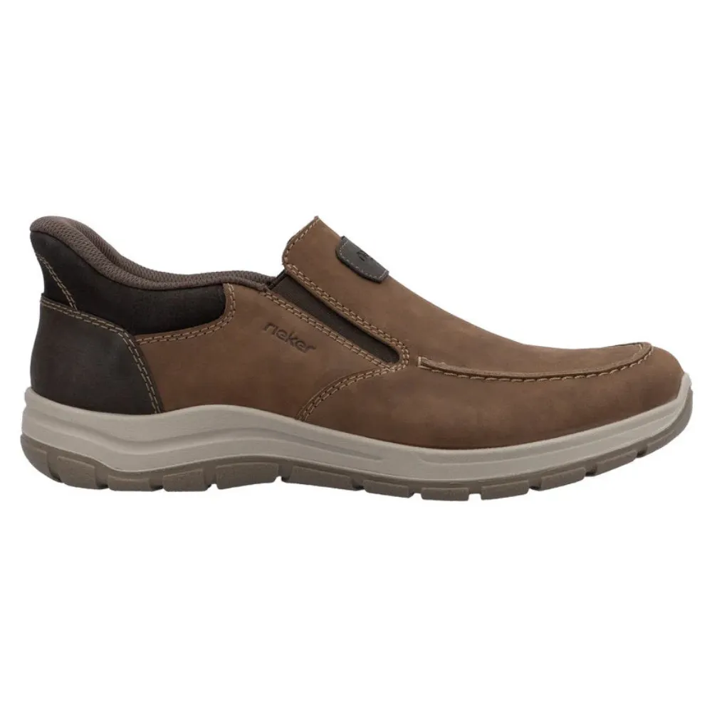 Rieker Todd 55 Brown Leather Slip-On Shoe (Men's)