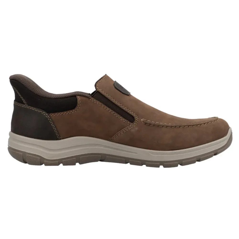 Rieker Todd 55 Brown Leather Slip-On Shoe (Men's)