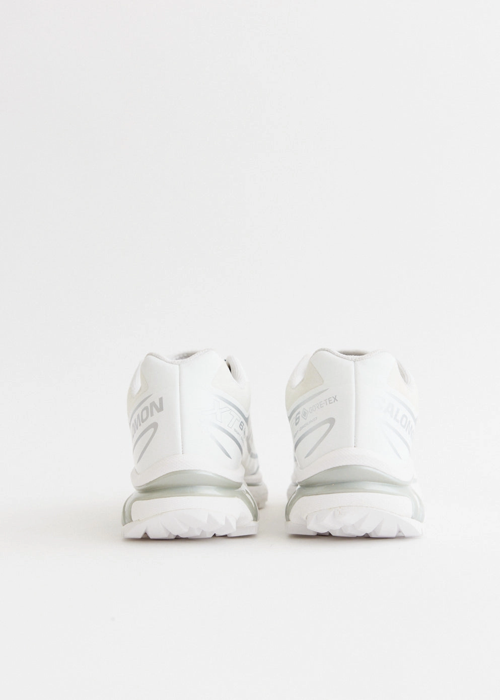 XT-6 Gore-Tex 'White Silver' Sneakers Magnetic Closure, Luxury Feel, Croc-Embossed