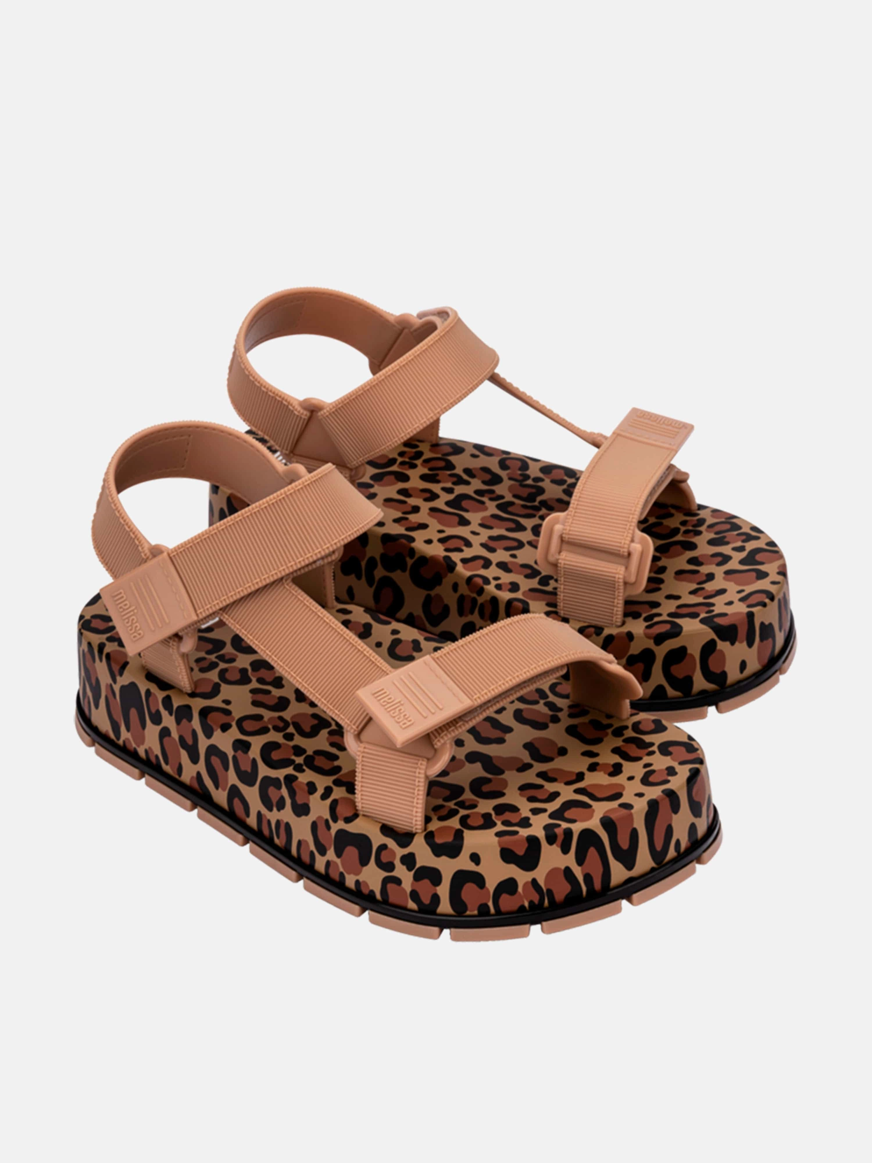 Trendy Mini Handbag For Parties Mini Melissa Girls Flowing Papete Sandals in Beige