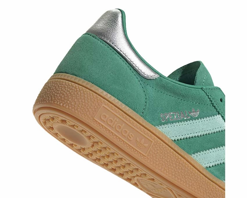 White Canvas Tote Bag, Convertible Shoulder Bag For Daily Use, Vinyl Adidas Handball Spezial W "Court Green"