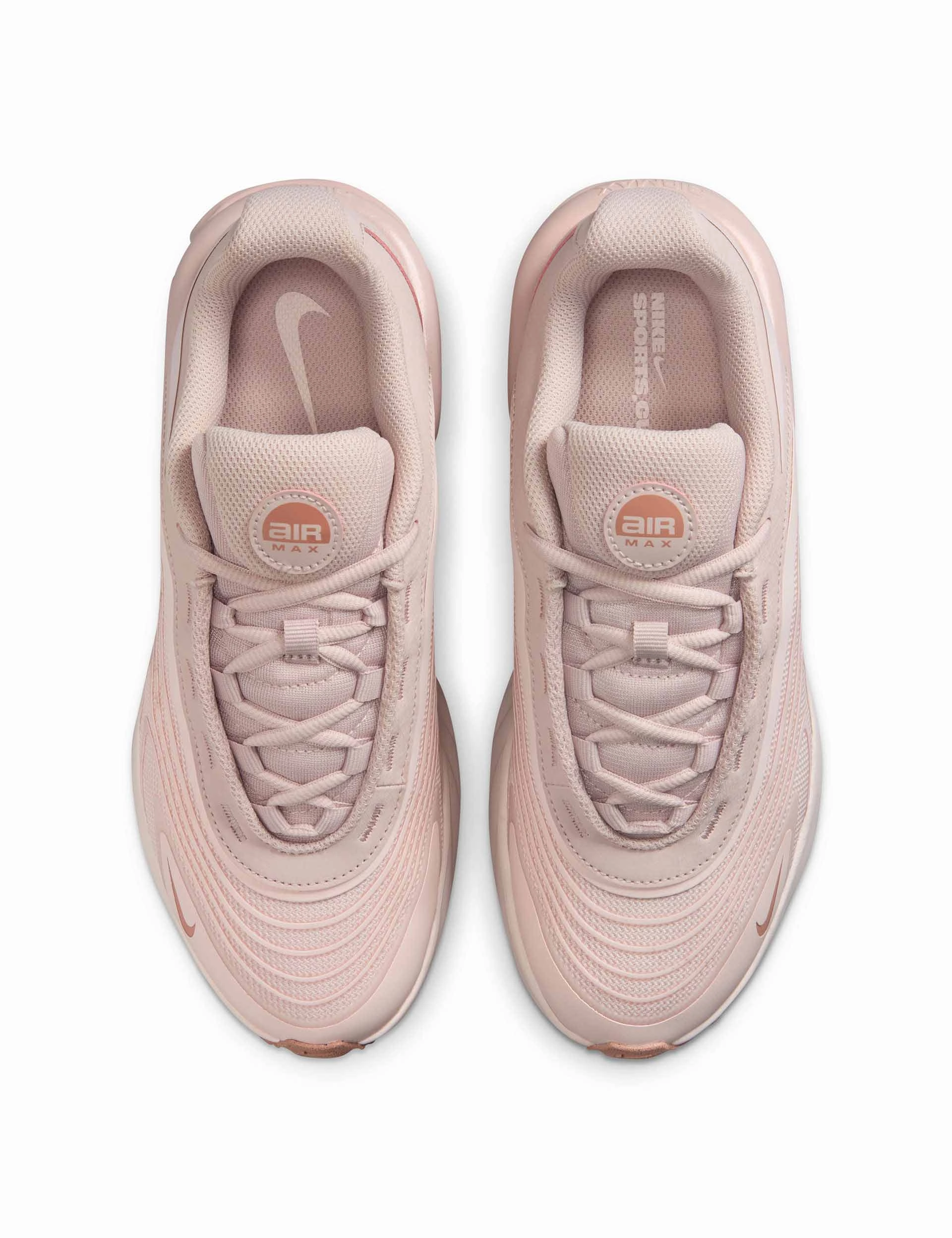 Chic & Sleek Air Max Fire Shoes - Silt Red/Rose Gold/Light Soft Pink Buckle Closure