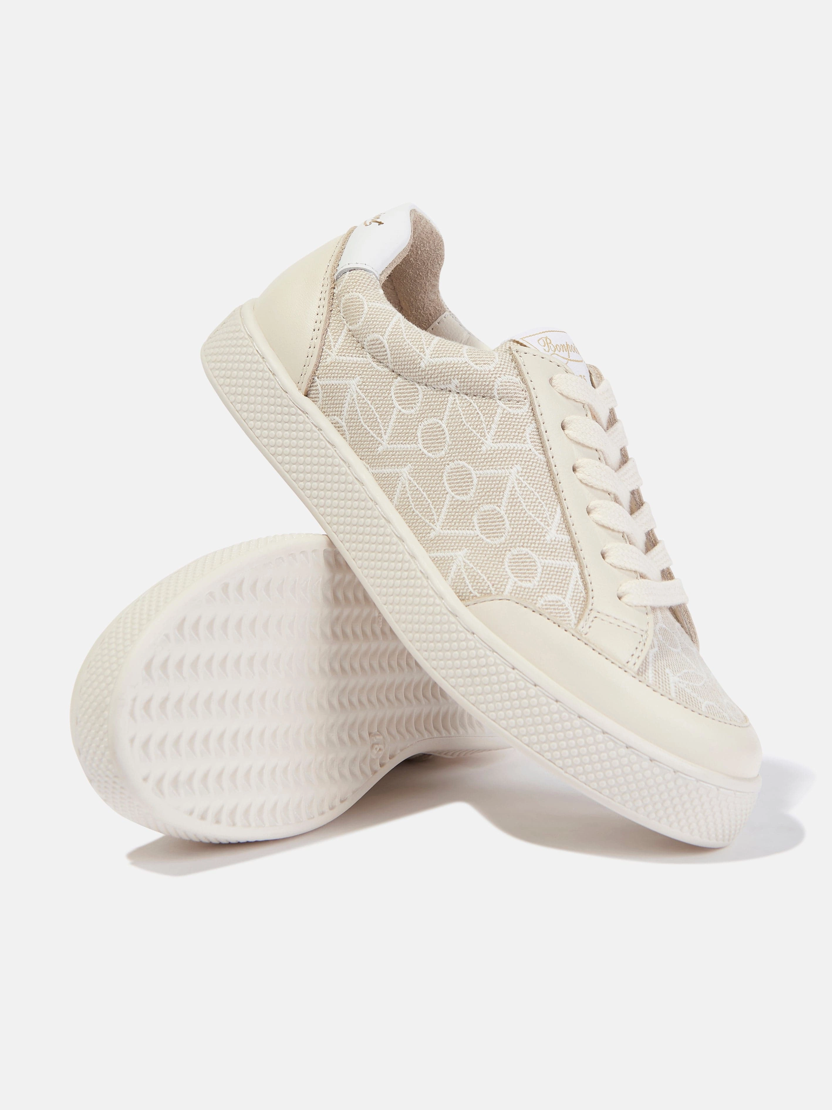 Join The Trend Bonpoint Kids Cameron Trainers in Beige Jute