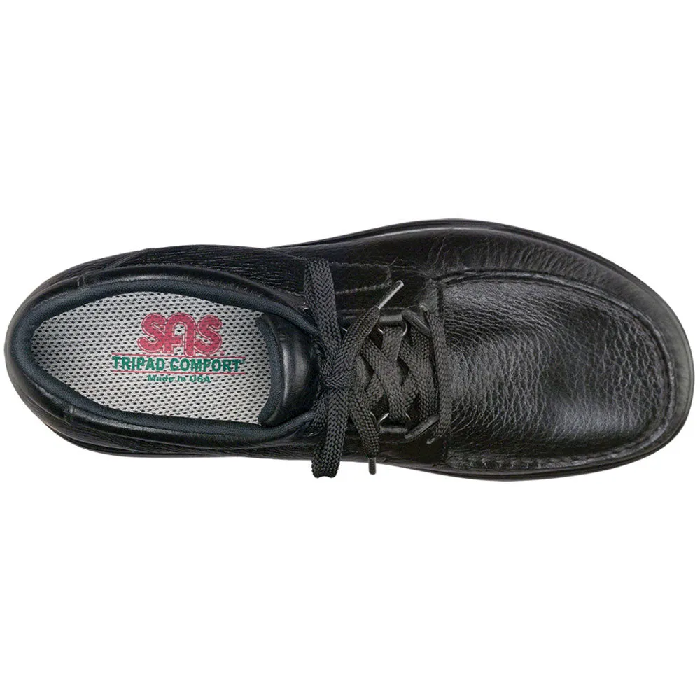 SAS Bout Time Black Leather (Men's)