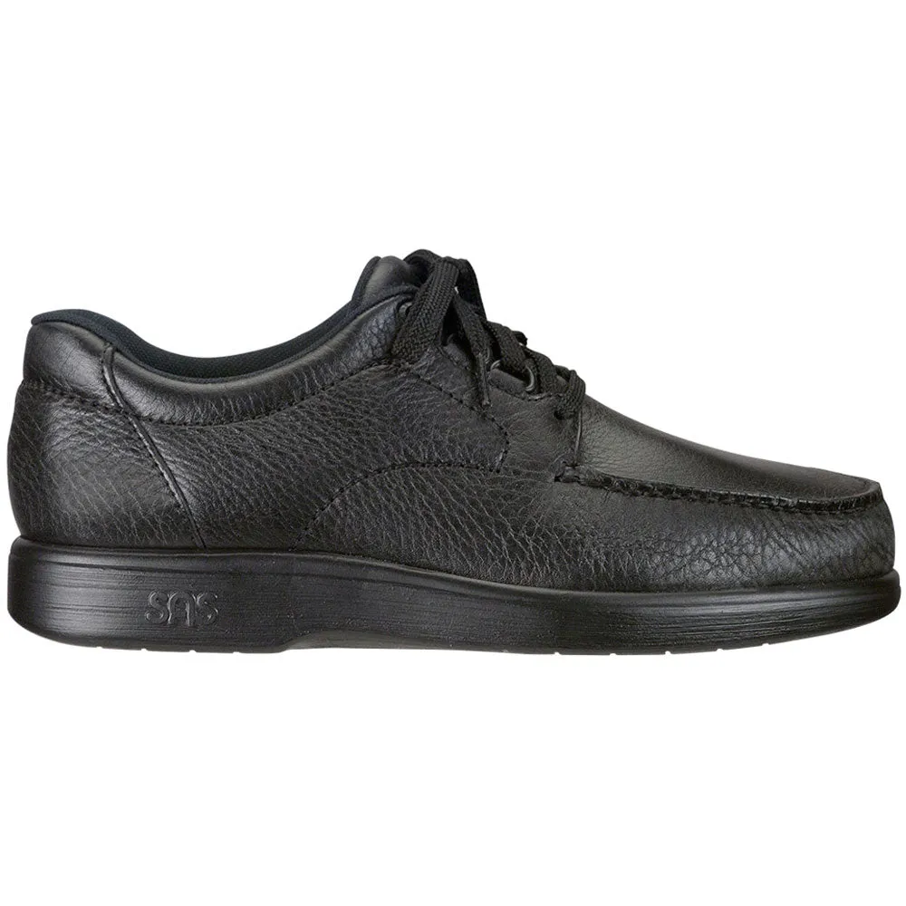 SAS Bout Time Black Leather (Men's)