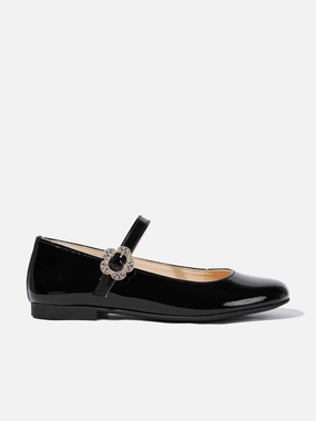 Best For Workouts, Adjustable Strap, Easy Checkout Save Big Andanines Girls Patent Leather Mary Jane Shoes in Black Limited-time offer