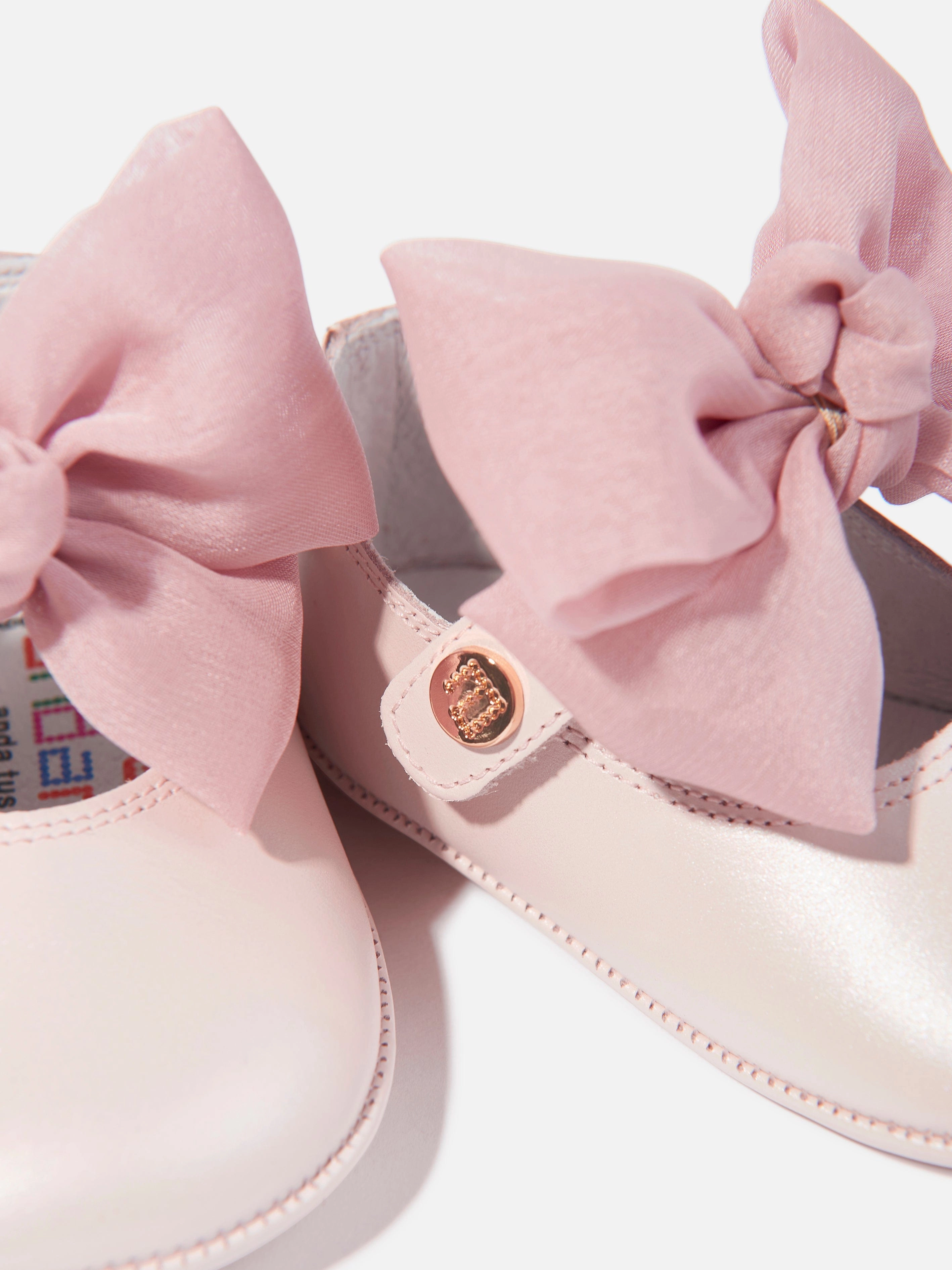 MenS Travel Shoulder Bag Andanines Baby Girls Leather Bow Shoes in Pink