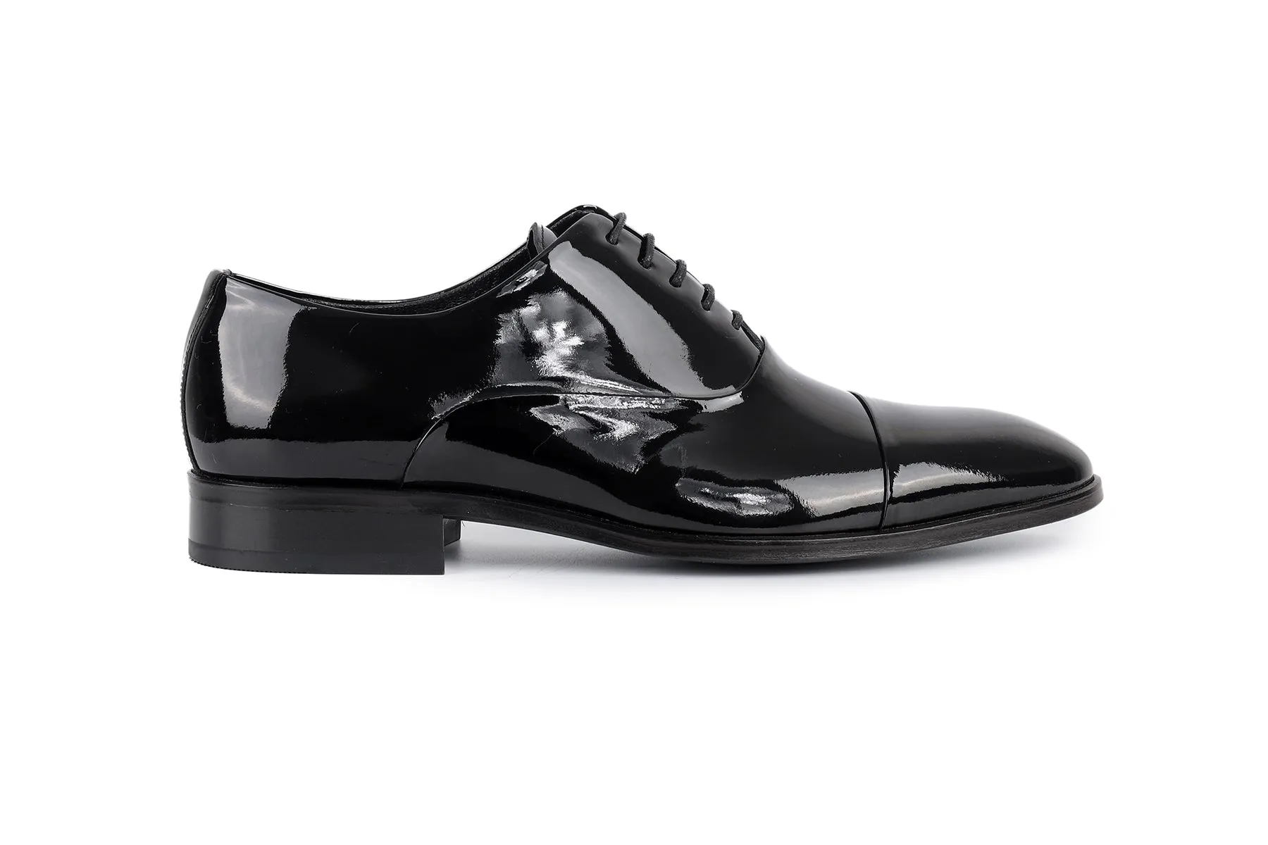 Scotland Cap Toe Patent Leather Oxford Dress Shoes