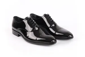 Scotland Cap Toe Patent Leather Oxford Dress Shoes