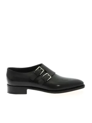 Seamless Black Calf Leather Shoes