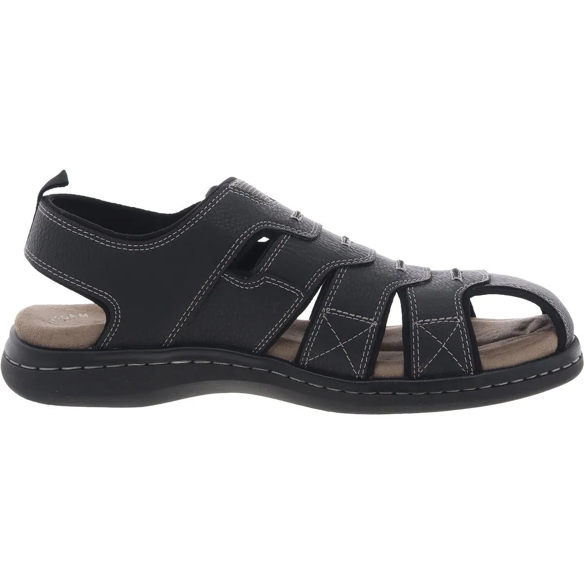 Searose Mens Faux Leather Ankle Fisherman Sandals