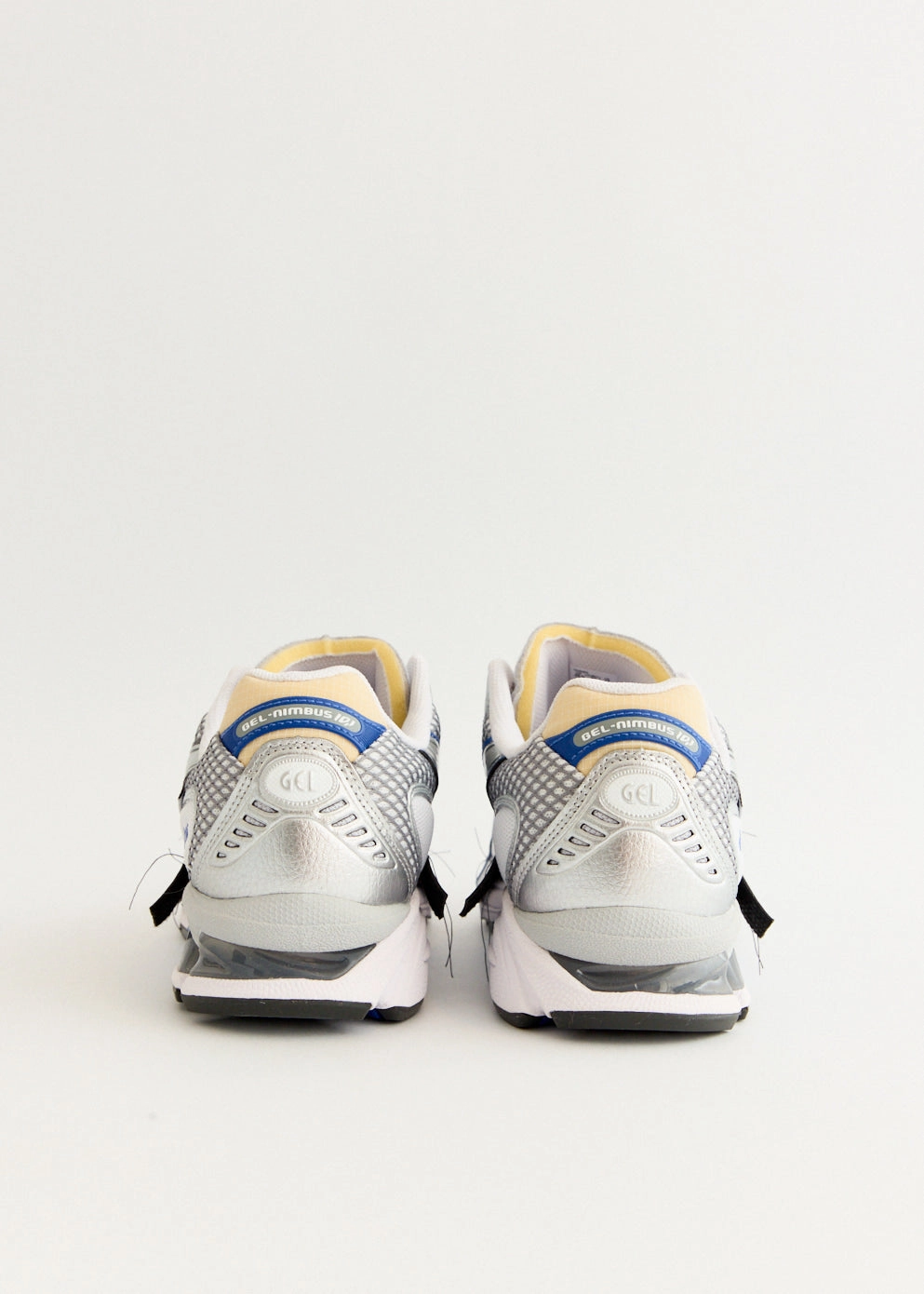 Soft And Breathable, On-The-Go Friendly, Straw x Invincible Gel-Nimbus 10.1 'Pure Silver' Sneakers