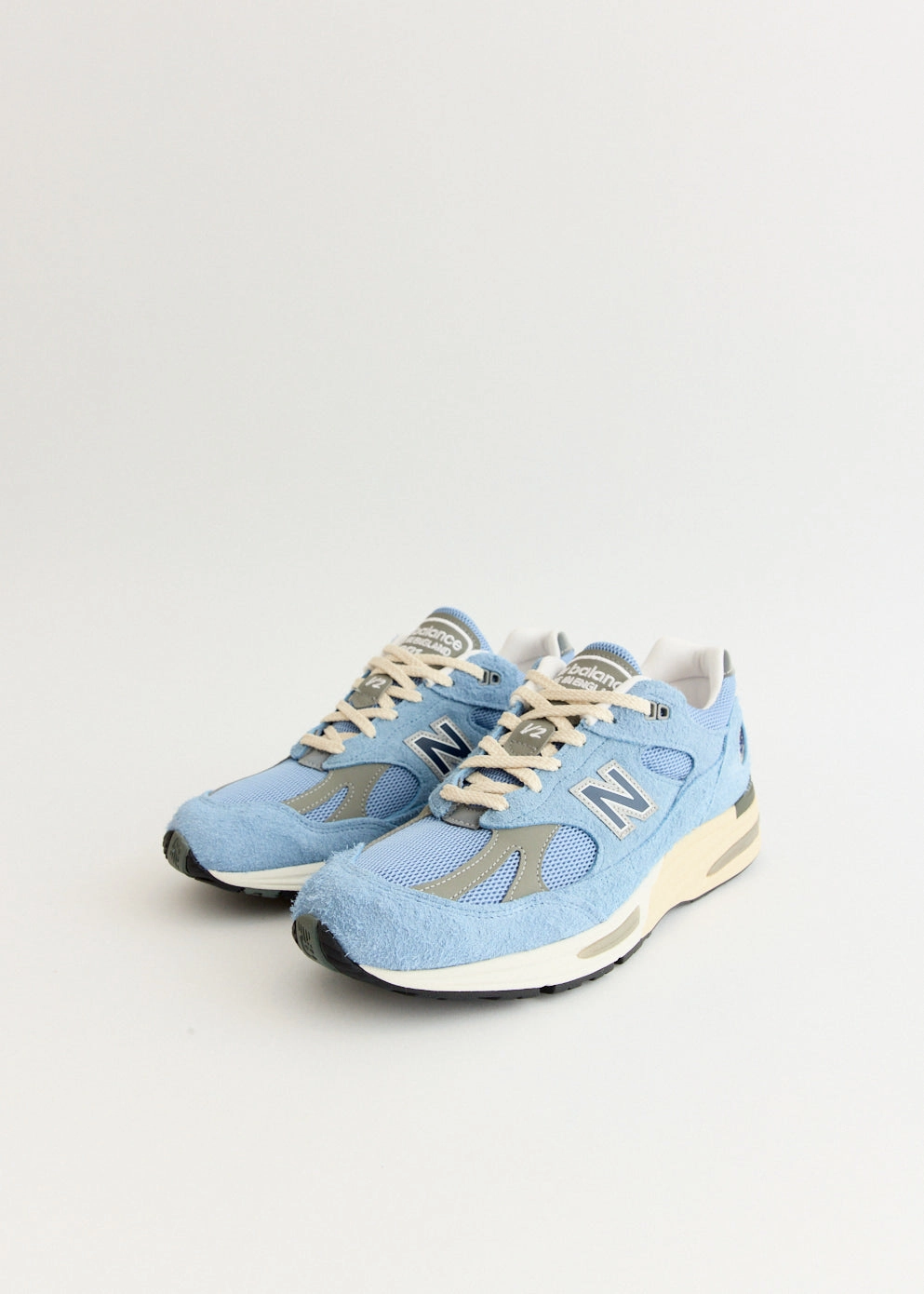 MADE in UK 991v2 'Celestial Blue' Sneakers Rfid Blocking, Strap Slider