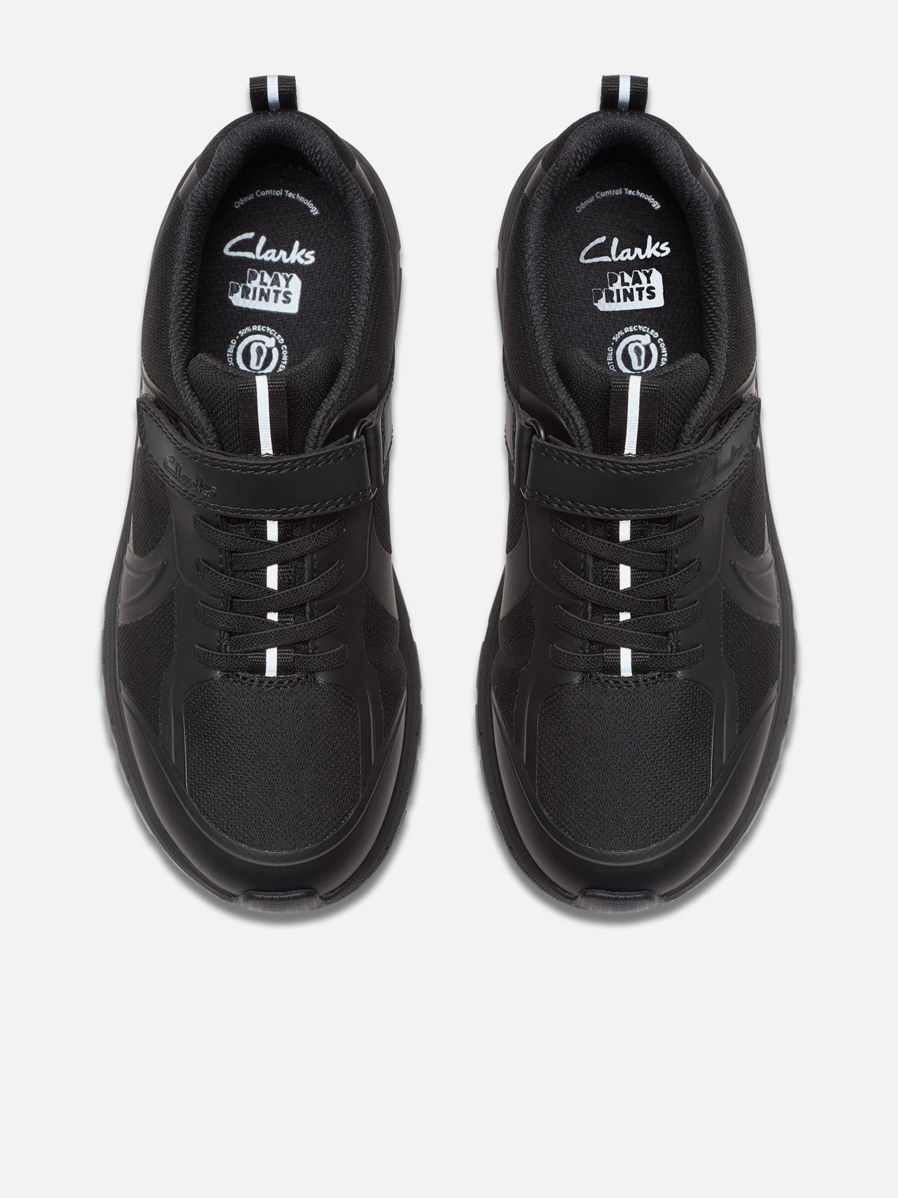Clarks Boys Selva Edge Trainers in Black Laptop Compartment, Canvas, Premium Travel Backpack