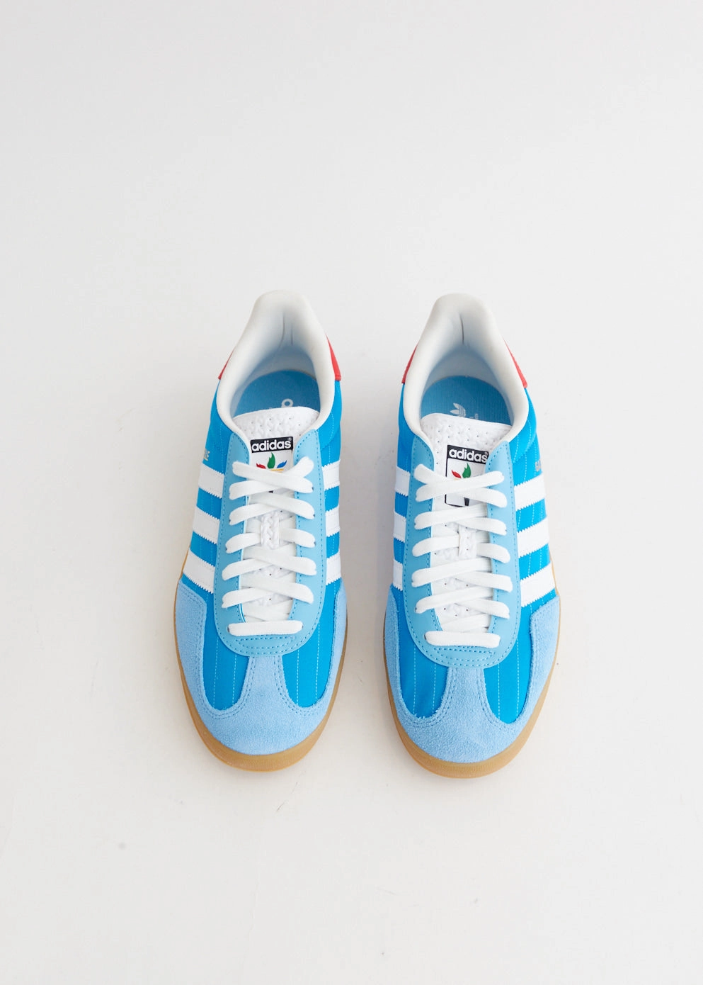 Flawless Finish Gazelle Indoor 'Bright Blue' Sneakers Quick-Dry Fabric