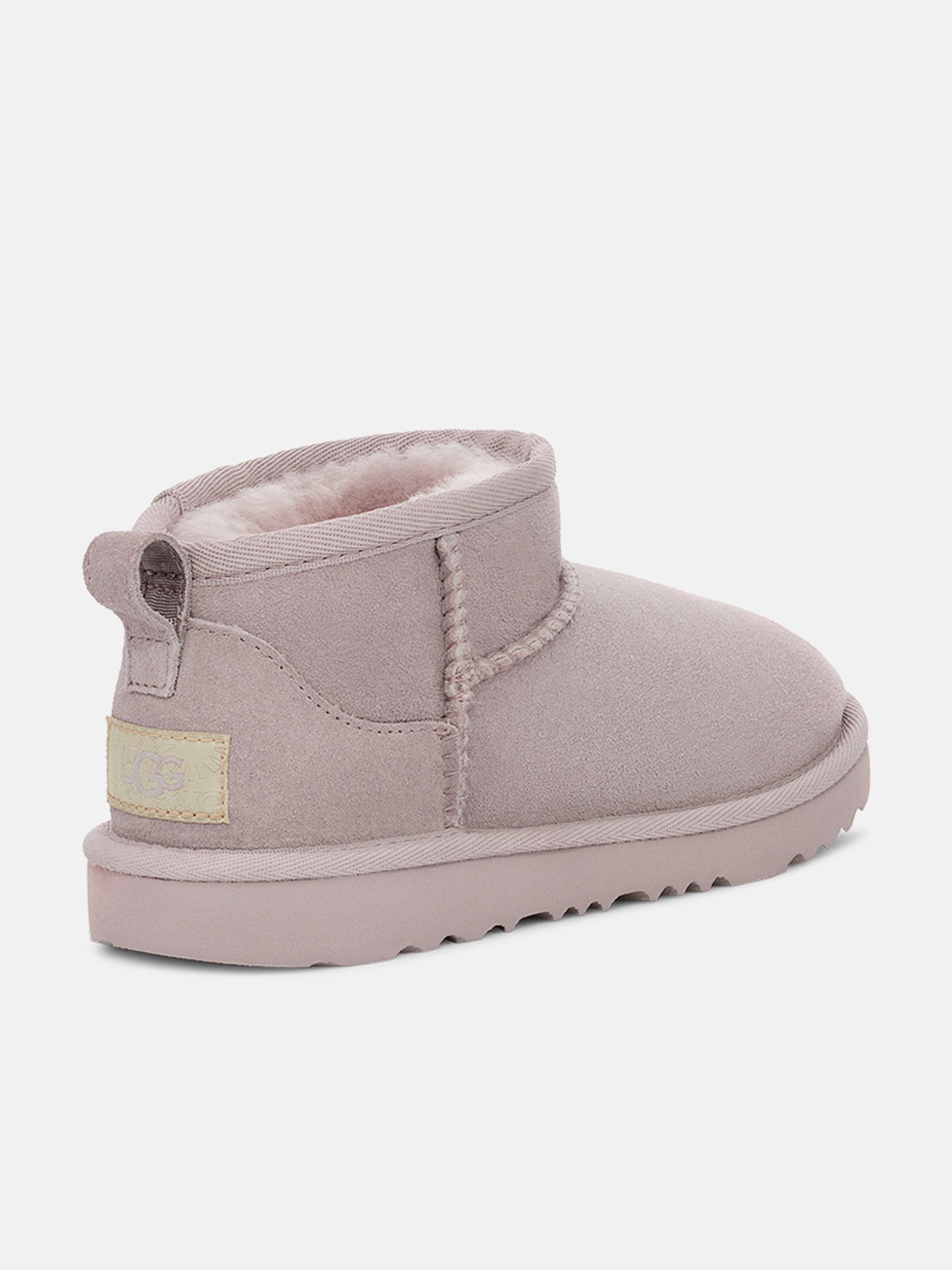 Designer UGG Girls Classic Ultra Mini Boots in Purple Classic