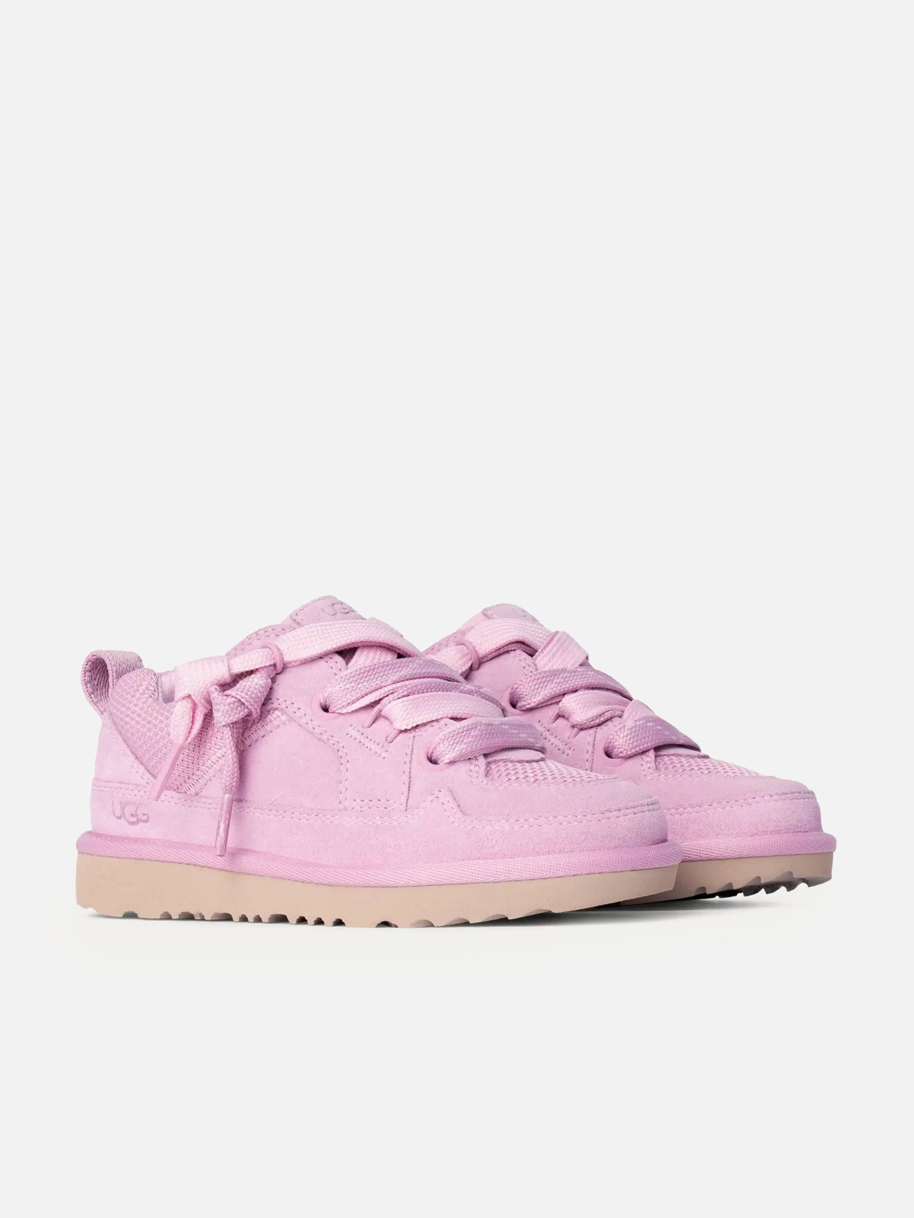 Girls Lo Lowmel Trainers in Pink Suede, Upgrade Your Essentials