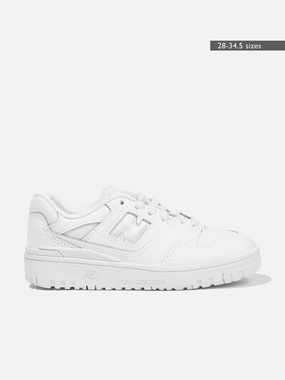Perfect For Gifting Side Pocket New Balance Kids 550 Trainers in White Seasonal collaboration Ready For Anything