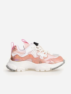 Your Next Favorite Skill-improving discount Girls Metallic Yamano 3 Trainers in Pink Embossed Leather