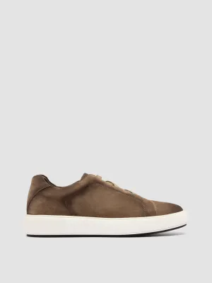 SLOUCH 001 - Taupe Suede Low Top Sneakers