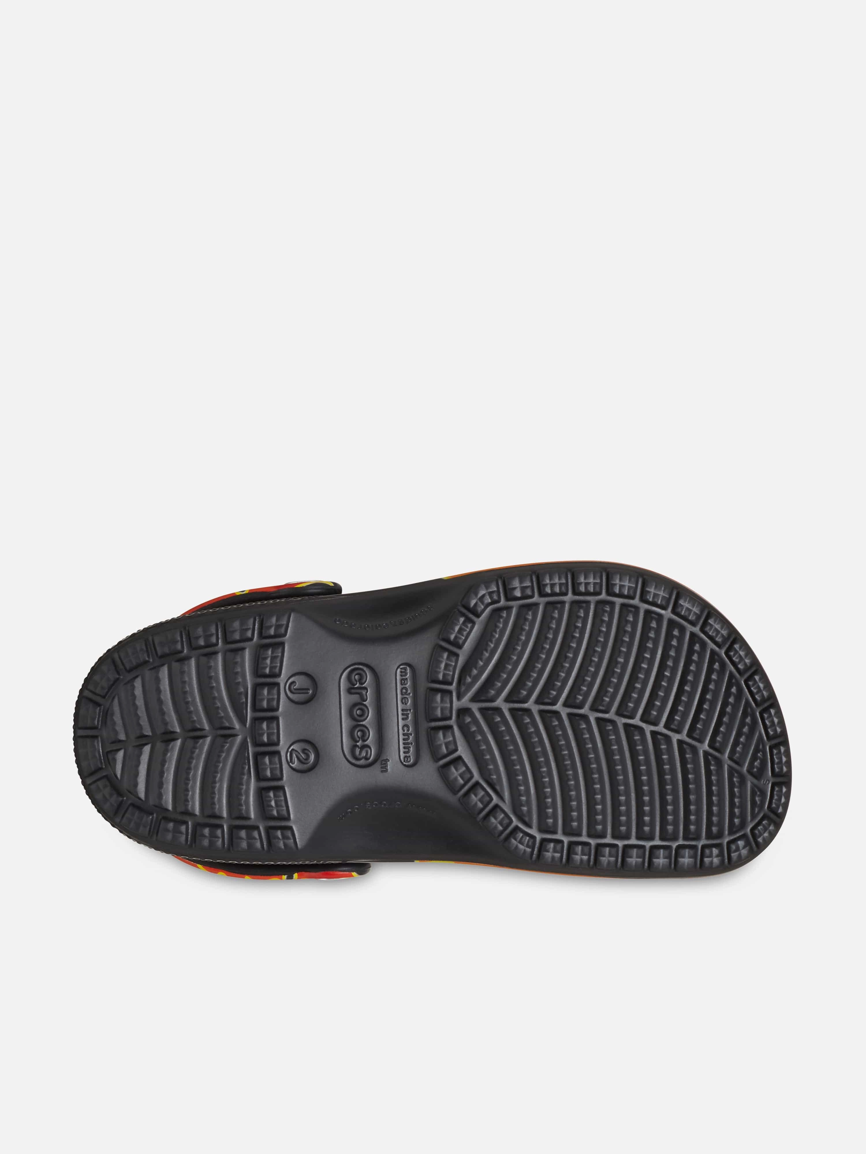 See It, Want It, Get It Boys Classic Flames Clog in Black Refined Look