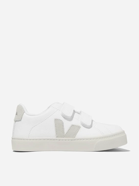 Tailored Fit Small quantity special Veja Kids ChromeFree Leather Esplar Trainers in White Made to Specification